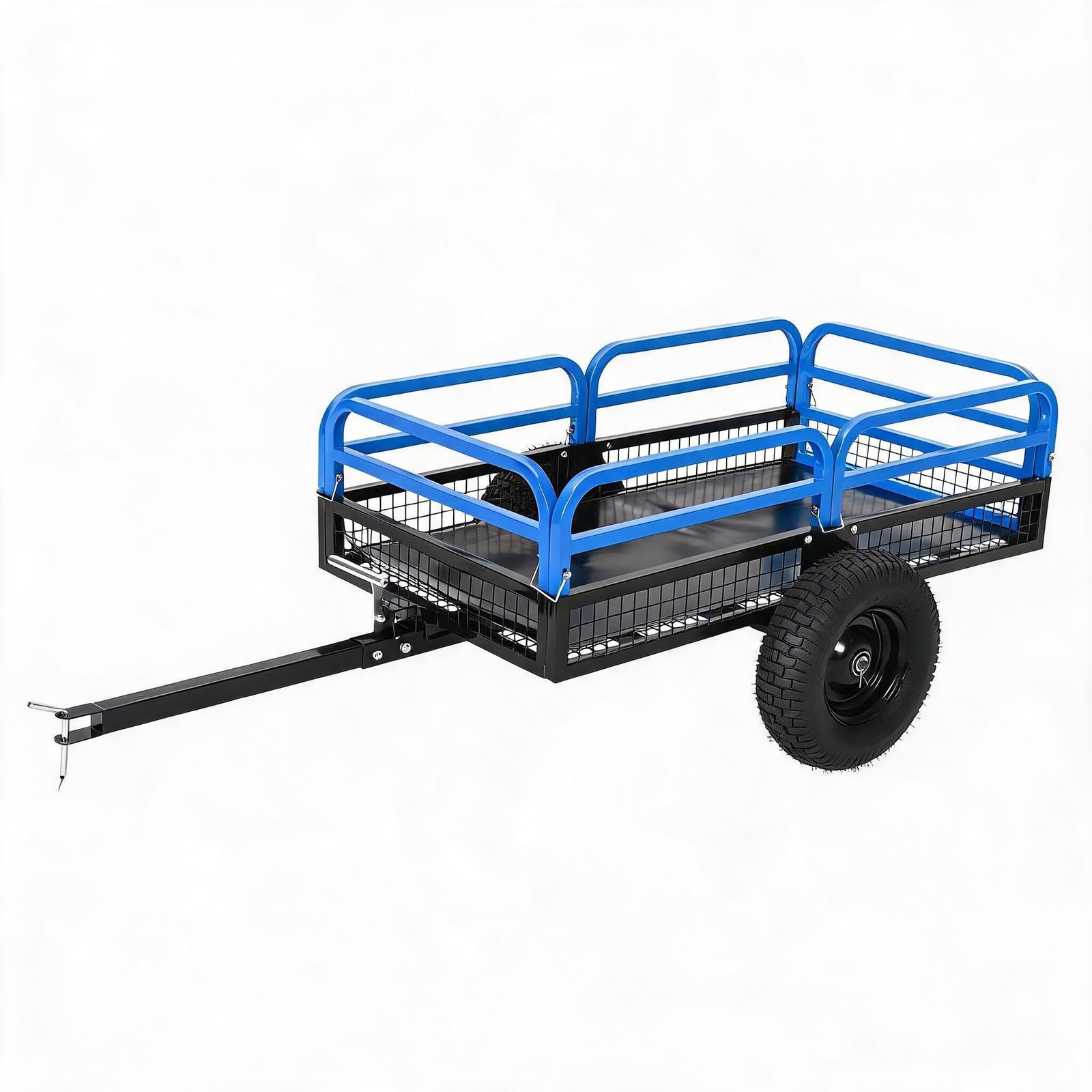 For ATV UTV Utility Cart Cargo Trailer Tow Behind Dump Cart 1500 lbs Garden Yard