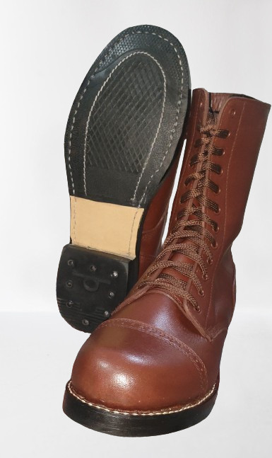 WW2 US Army Paratrooper Boots High Quality 100% Leather Jump Shoes - TOP Repro WW2 US Army Paratrooper Boots High Quality 100% Leather Jump Shoes - TOP Repro