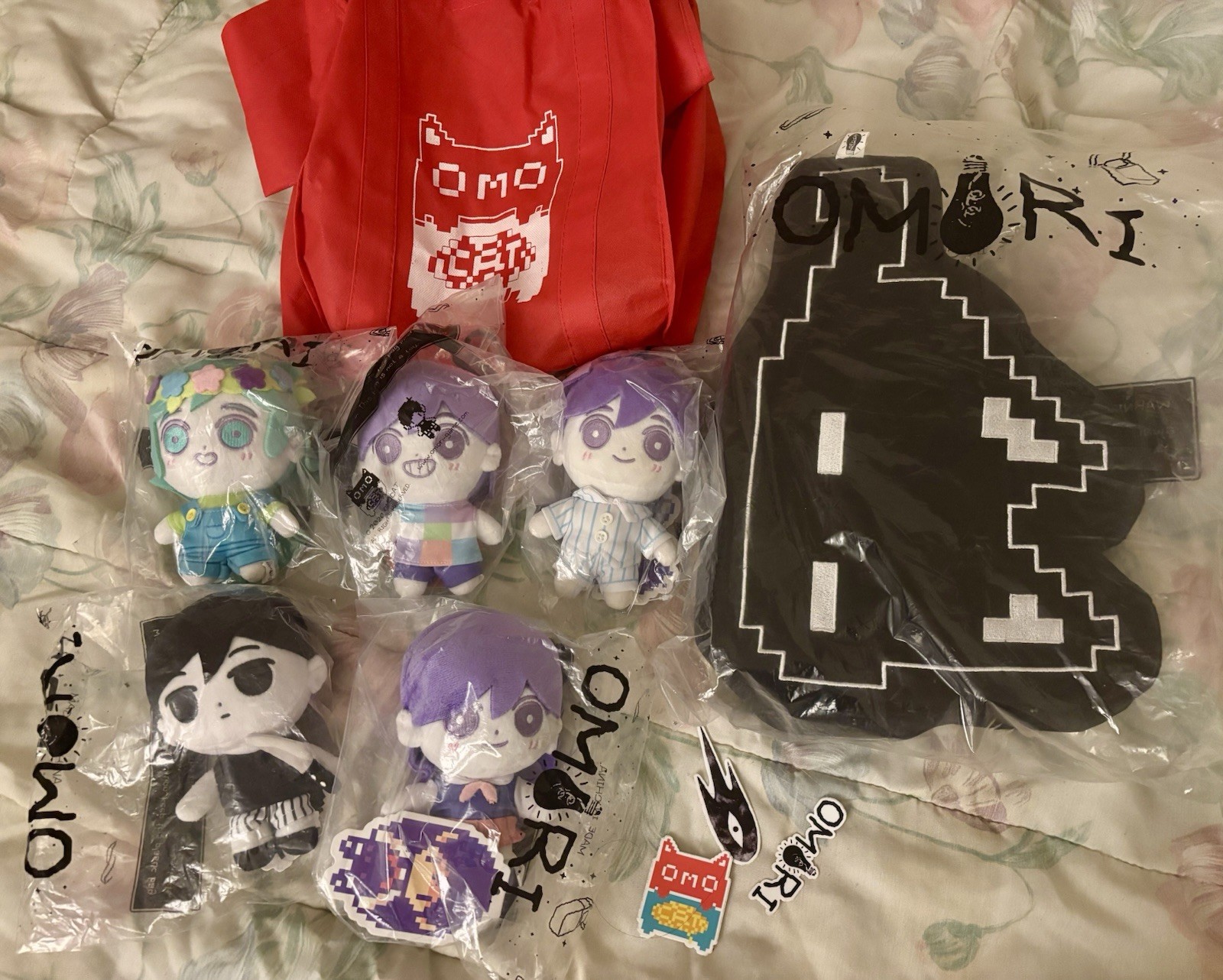 NEW OMOCAT Omori Official Plush Doll Set With Mewo Pixel NEW OMOCAT Omori Official Plush Doll Set With Mewo Pixel