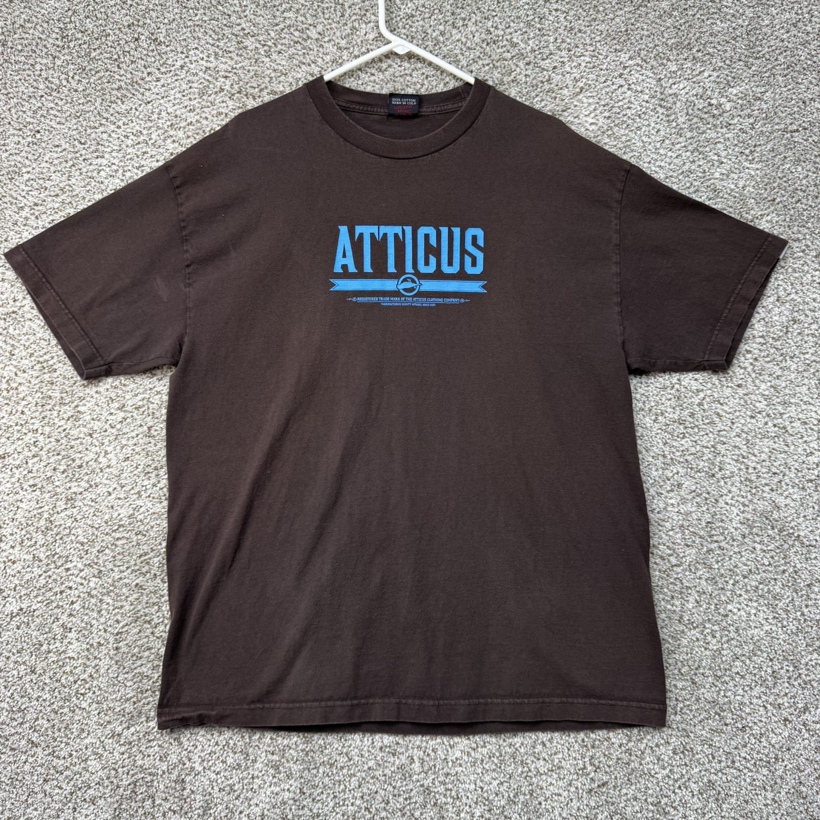 Vintage Atticus Shirt Mens Extra Large Brown Short Sleeve Raven Blink 182 Adult Vintage Atticus Shirt Mens Extra Large Brown Short Sleeve Raven Blink 182 Adult