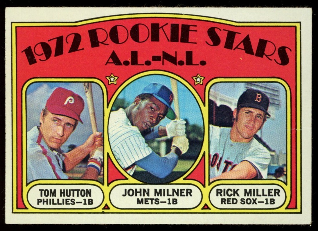1972 Topps - High # Miller, Milner, Hutton #741 Rookie Stars EX (creased) 1972 Topps - High # Miller, Milner, Hutton #741 Rookie Stars EX (creased)