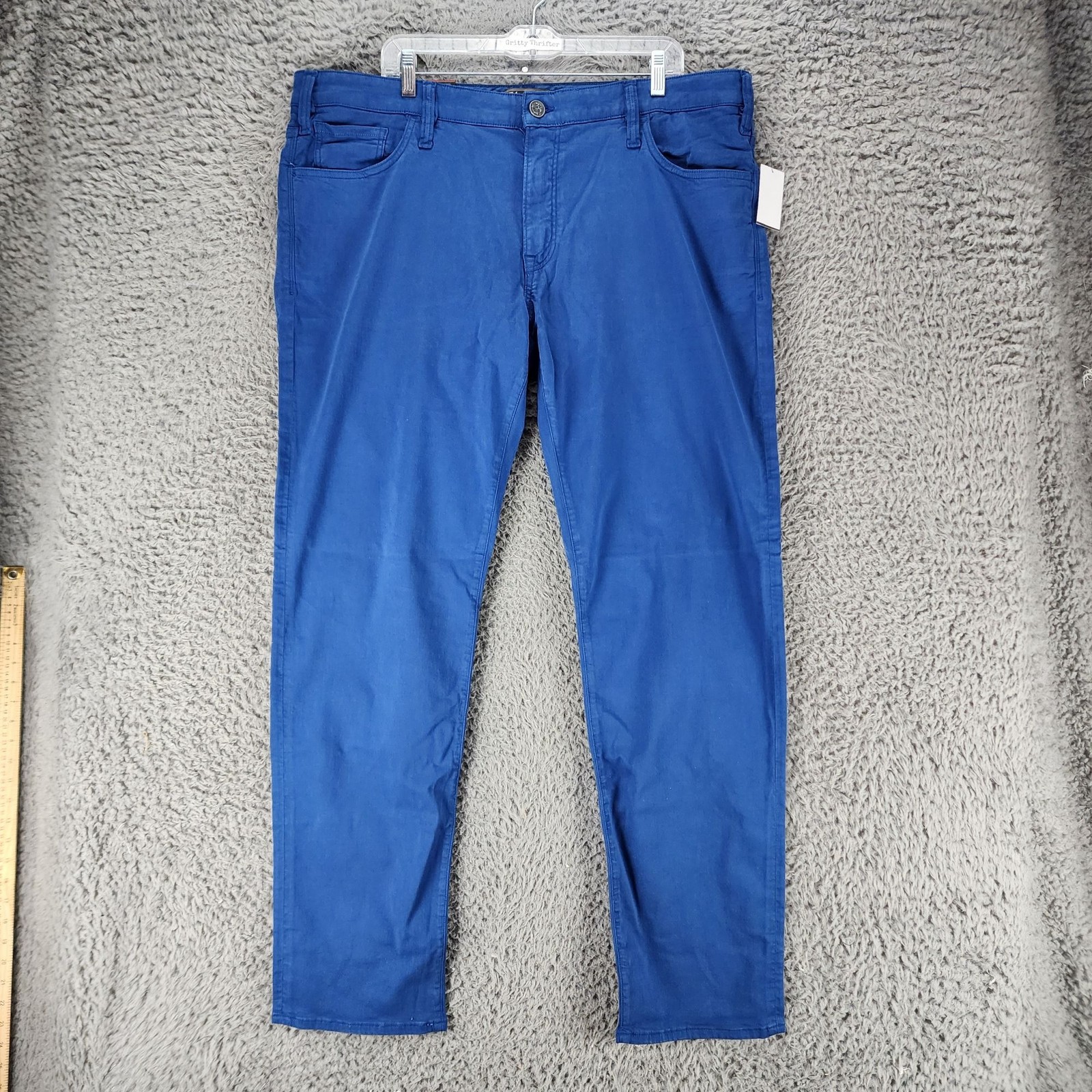 34 Heritage Mens 40x34 Royal Blue Stretch Mid Rise Courage Straight *NWT*
