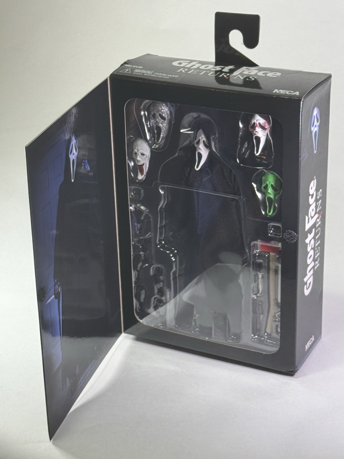NECA Ghost Face Returns Ultimate Ghost Face Action Figure Boxed w/ Axe Knife NECA Ghost Face Returns Ultimate Ghost Face Action Figure Boxed w/ Axe Knife