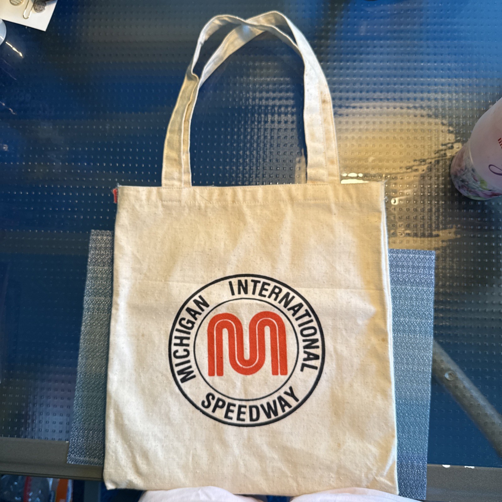 Vintage HANK’S “Michigan International Speedway” Canvas Bag Very Good Condition