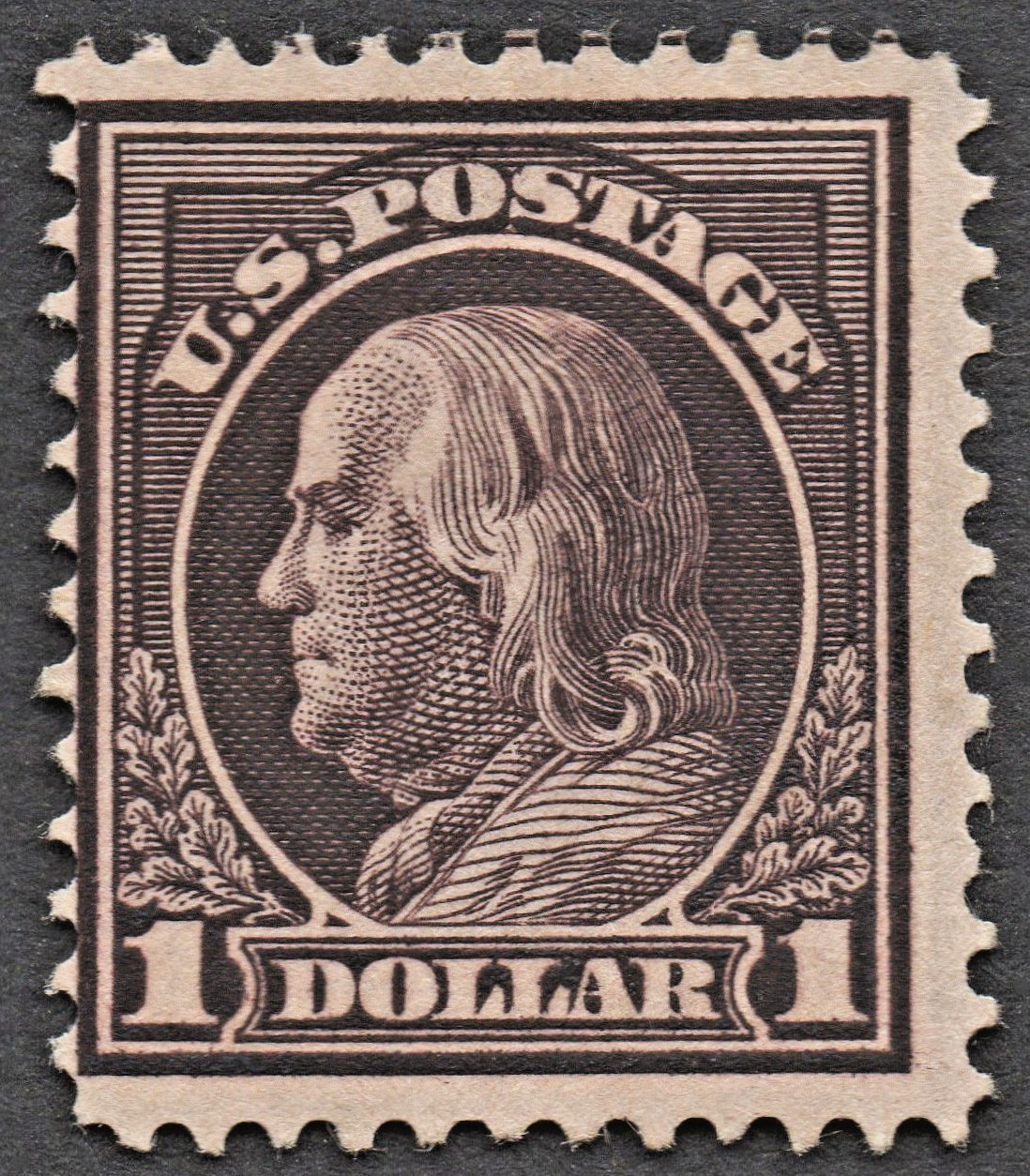 US Sc# 423 *MINT OG H* { $ 1.00 FRANKLIN } \