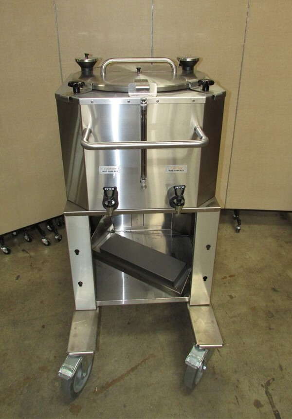 New Fetco Luxus 18 Gallon Thermal Dispenser with Cart LBD-18 w/ cosmetic damage