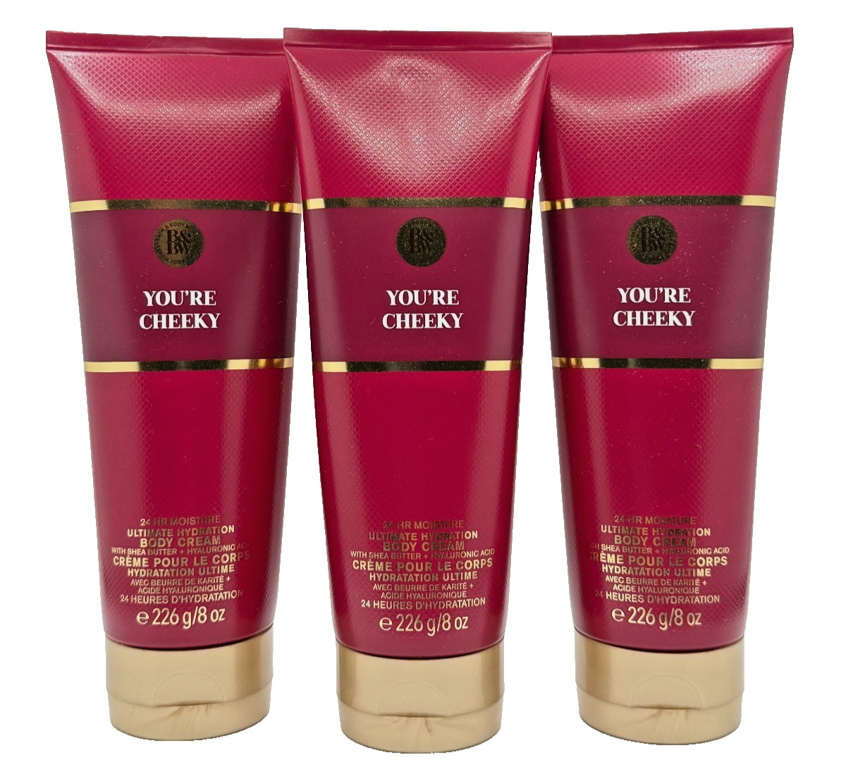 NEW Bath & Body Works Lot of 3 Tubes Luxuries You're Cheeky Body Cream 8 oz NEW Bath & Body Works Lot of 3 Tubes Luxuries You're Cheeky Body Cream 8 oz