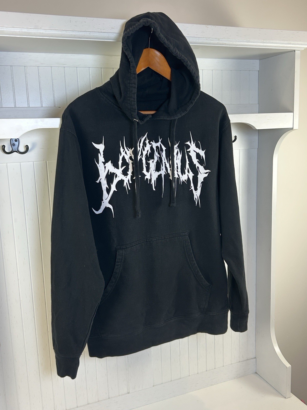 Boygenius Band Hoodie Medium Black Always An Angel Never A God Angel Graphic Boygenius Band Hoodie Medium Black Always An Angel Never A God Angel Graphic