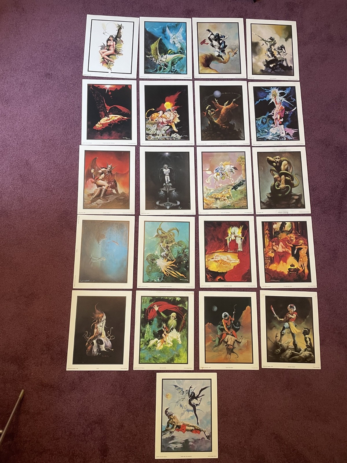 21 Vintage 1976-77 Earth Art Graphics Prints Ken Kelly Maroto Stout AS-IS Lot