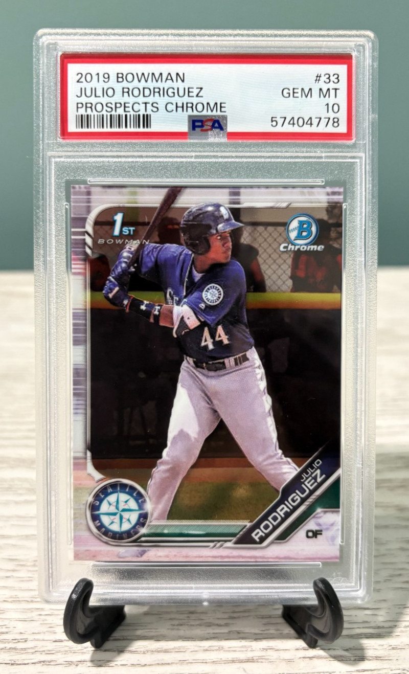 Julio Rodriguez 2019 Bowman #BCP-33 1st Bowman Chrome Prospects - PSA 10 GEM MT