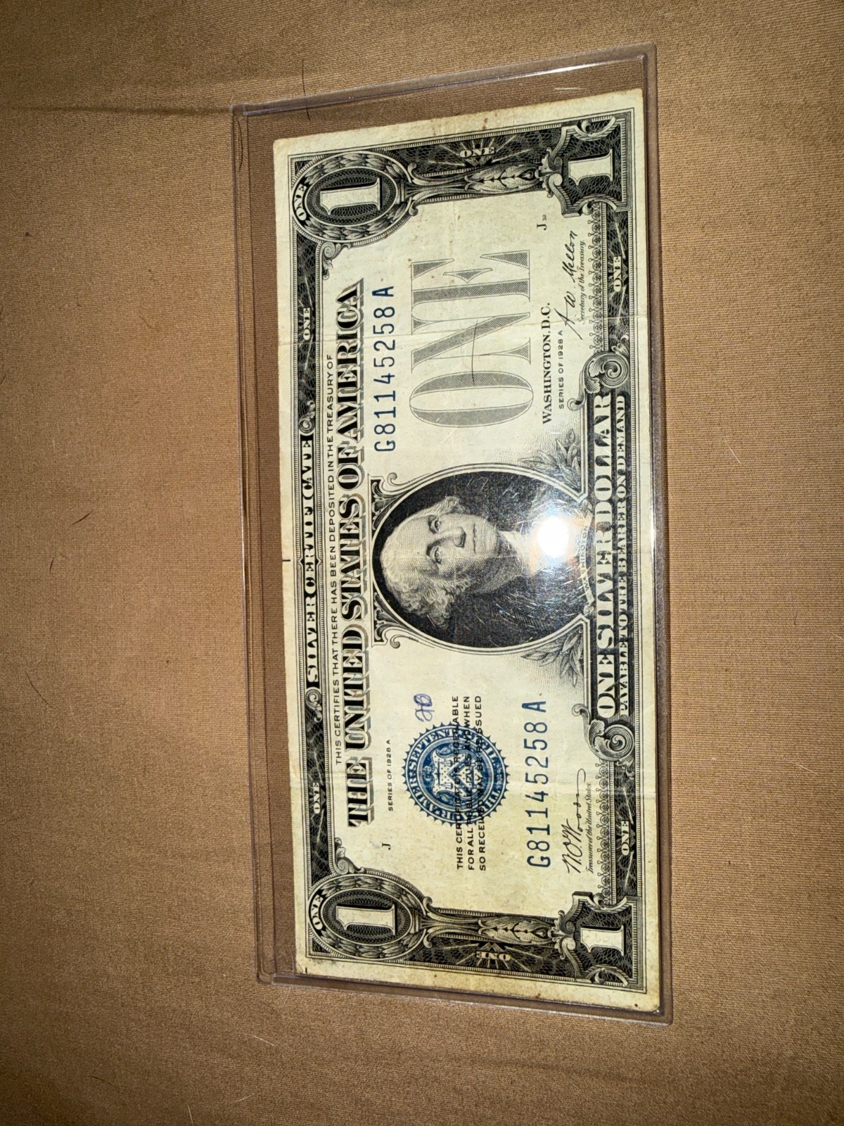 1928A $1 One Dollar Funny Back Silver Certificate Blue Seal Great Condition