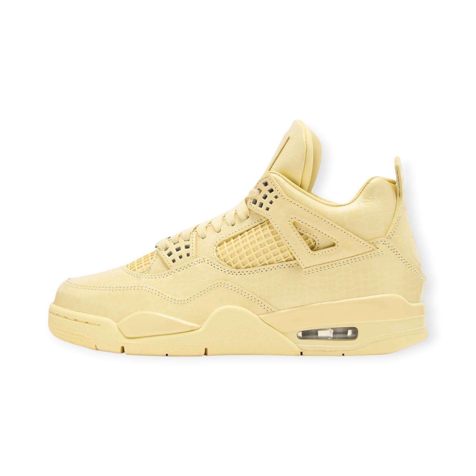 J. Balvin x Jordan 4 Retro Lemon Yellow Basketball Sneakers IW2872-700