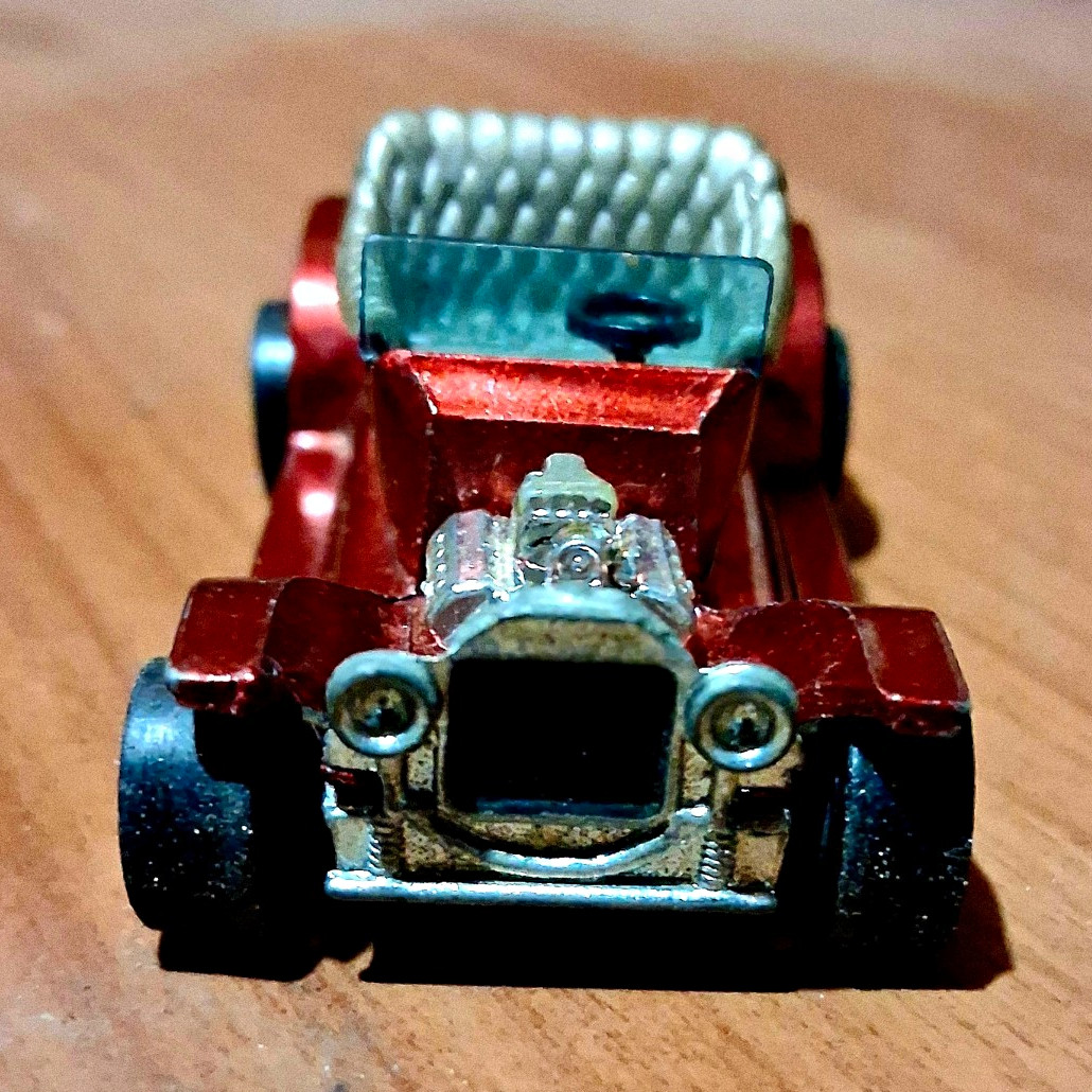 Vintage Hot Wheels Redline Hot Heap 1969 Mattel Hong Kong Red Diecast Car AS-IS