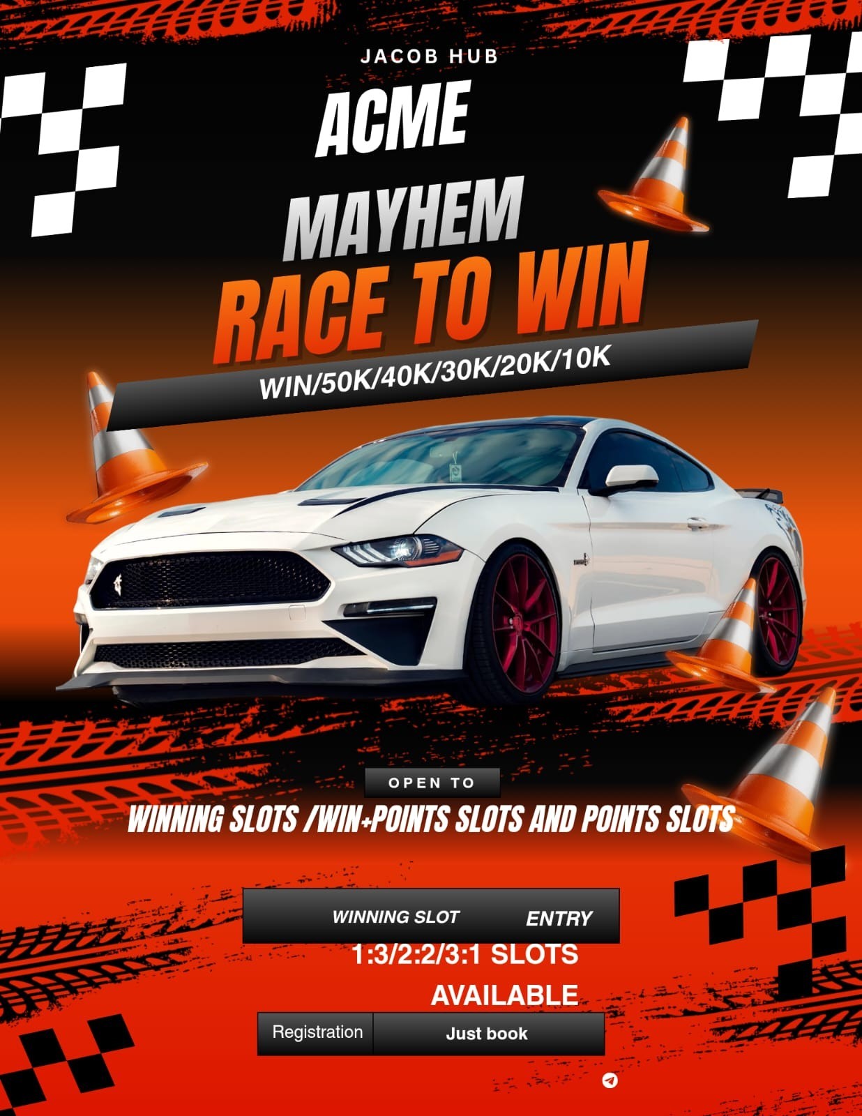 Mono_Poly Go ACME MAYHEM RACERS Event