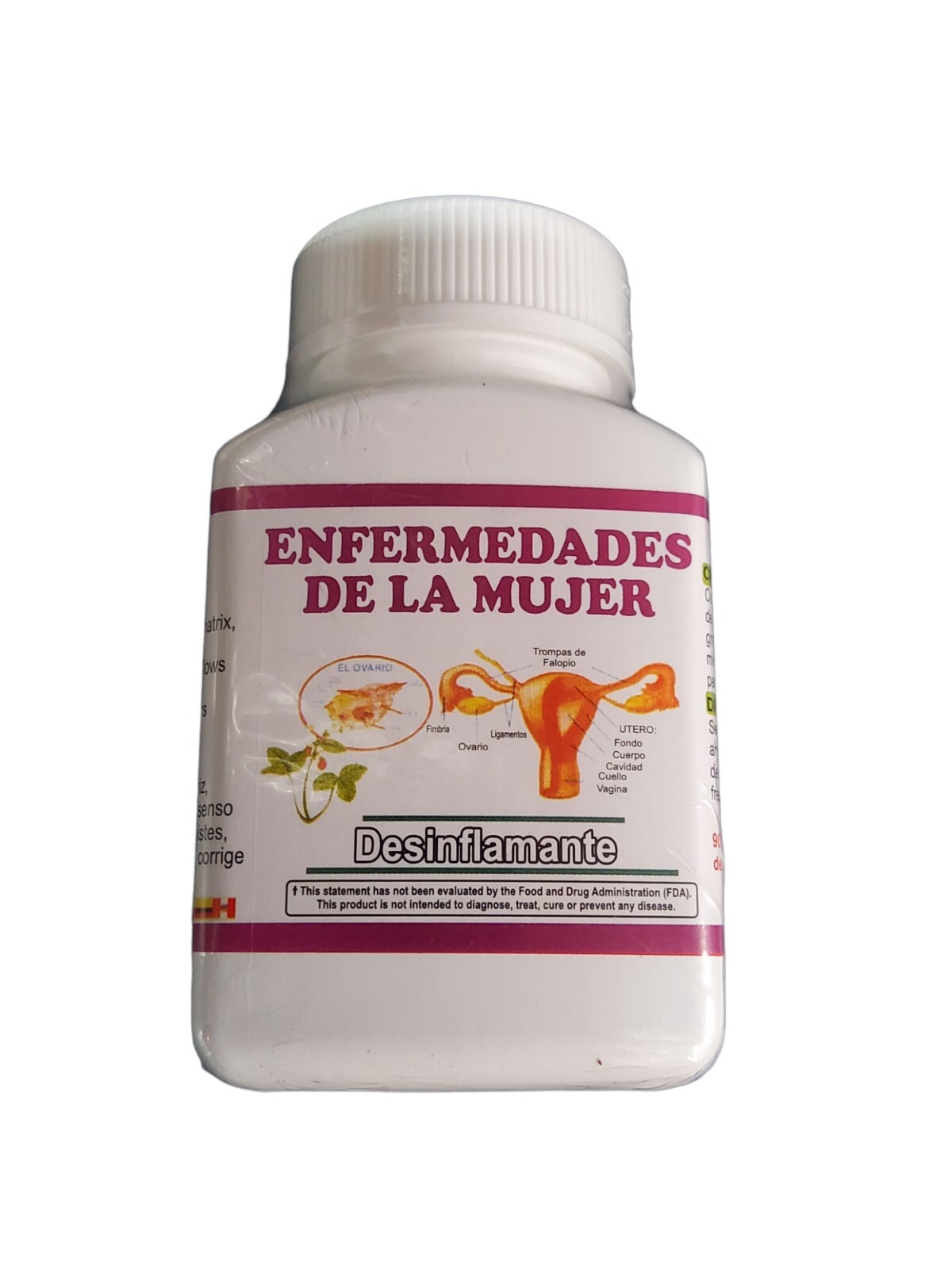 Nuevo Sellado Enfermedades De La mujer 90 capsulas 500mg Capsules