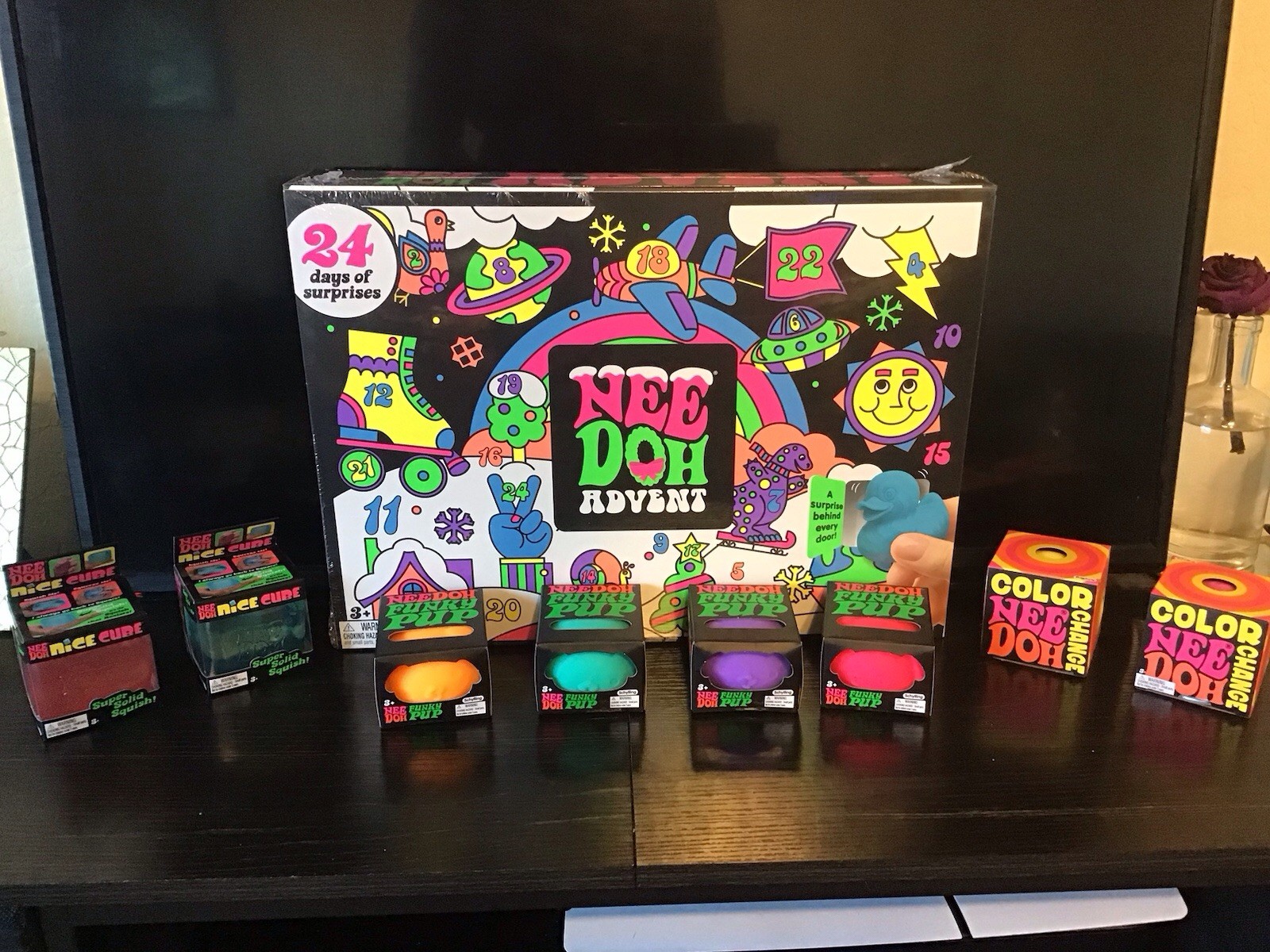 Needoh Advent Calendar And Squish Lot Of 8