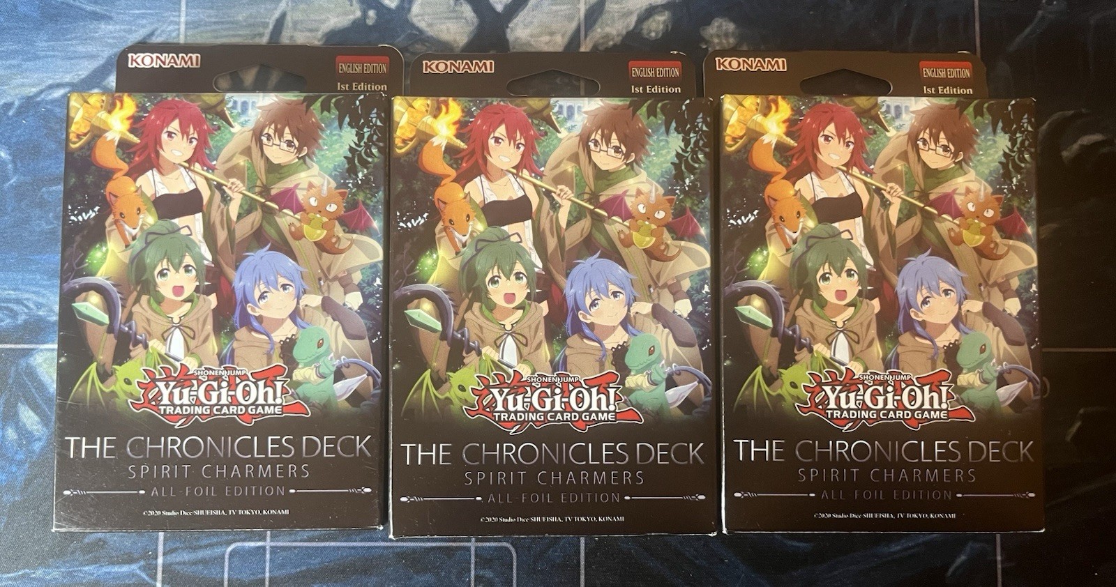 X3 Yugioh THE CHRONICLES DECK: Spirit Charmers (All-Foil Edition) Deck LOT New