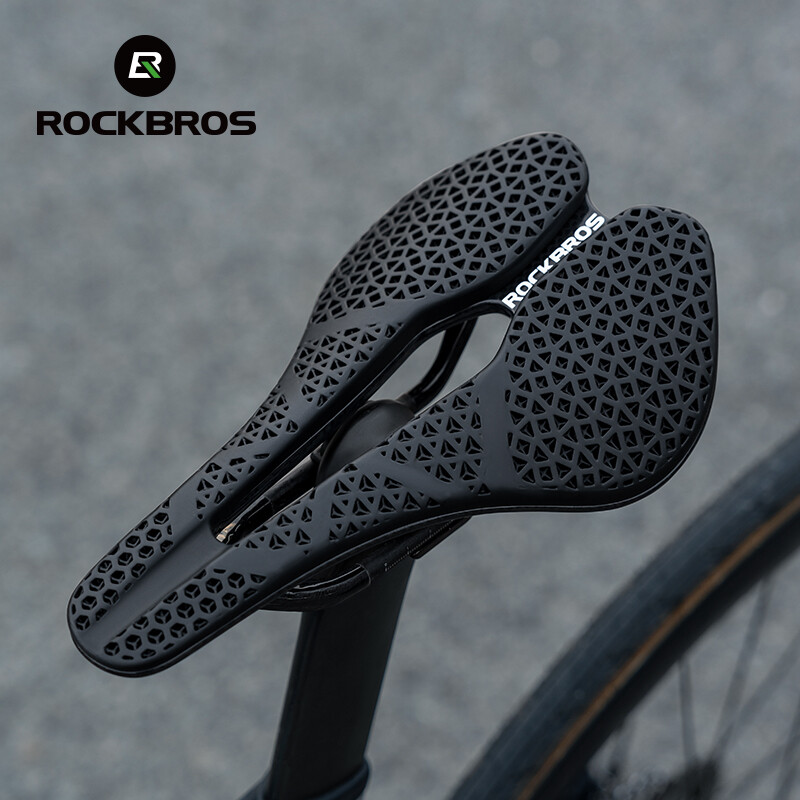 ROCKBROS 3D Printed Bicycle Saddle Ultralight Carbon Fiber Hollow Bike Saddle ROCKBROS 3D Printed Bicycle Saddle Ultralight Carbon Fiber Hollow Bike Saddle