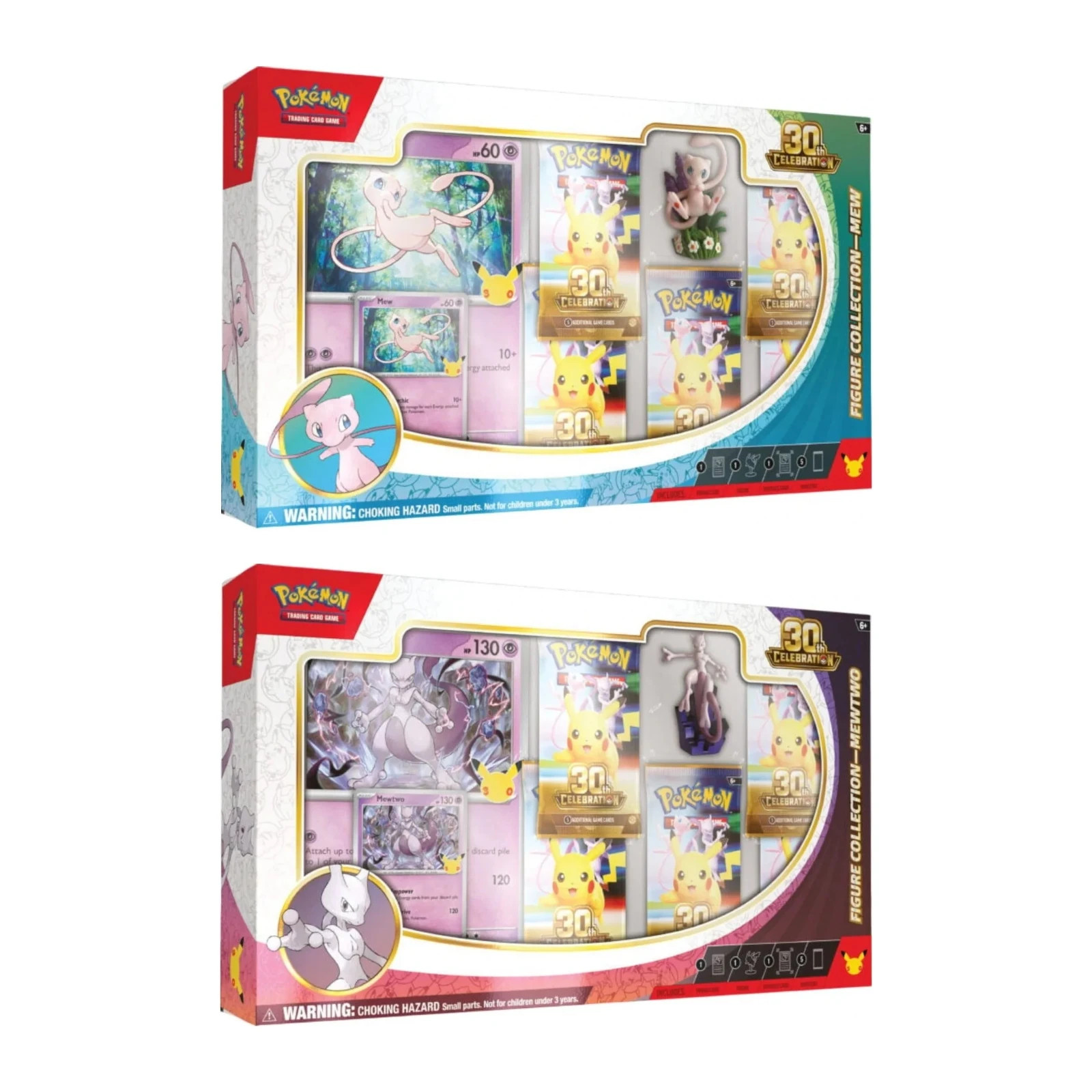 Pokemon TCG: 30th Celebration Mew & MewTwo Figure Collections PRESALE 11/6 Pokemon TCG: 30th Celebration Mew & MewTwo Figure Collections PRESALE 11/6