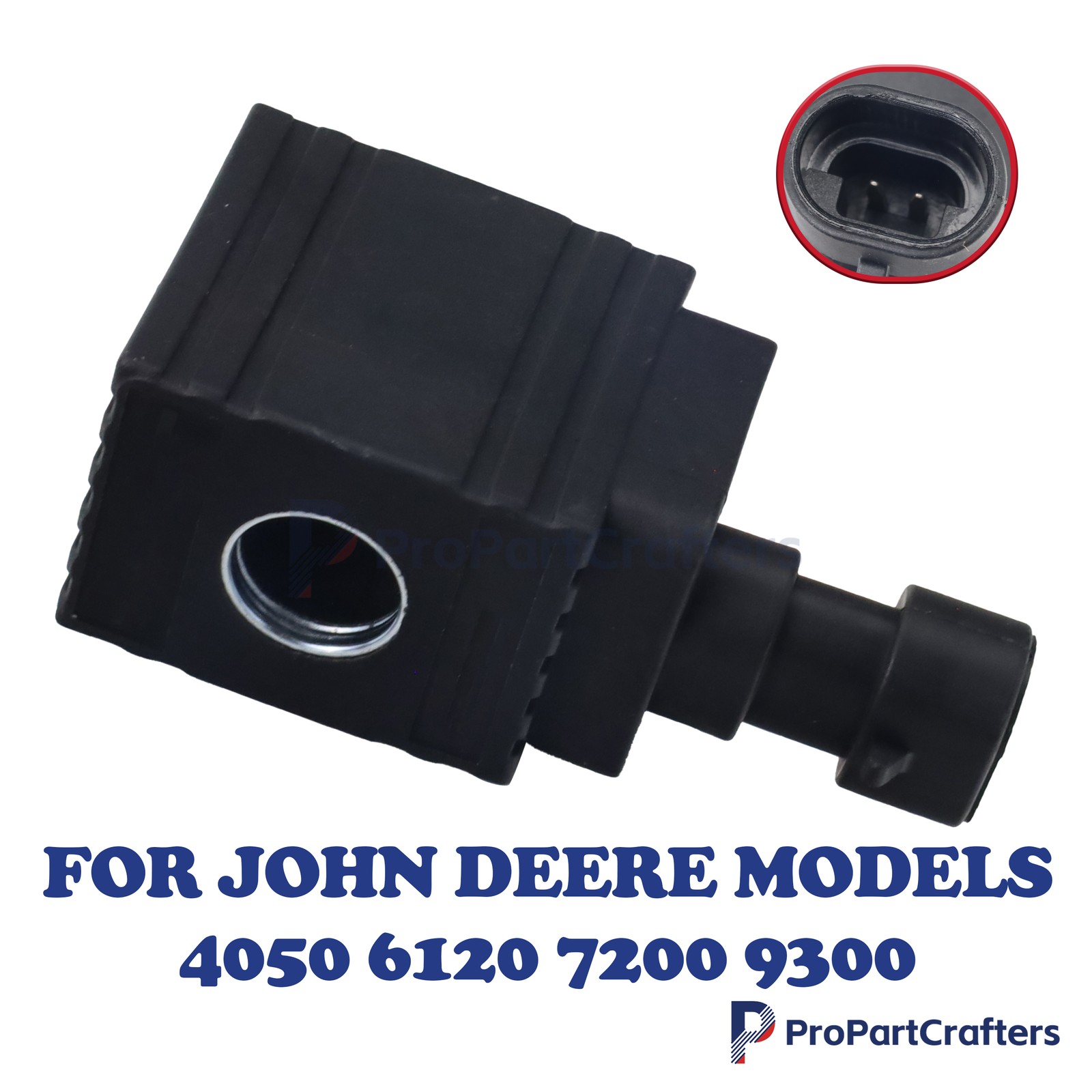 NEW RE50782 For John Deere Models 4050 6120 7200 9300 Solenoid Valve Coil
