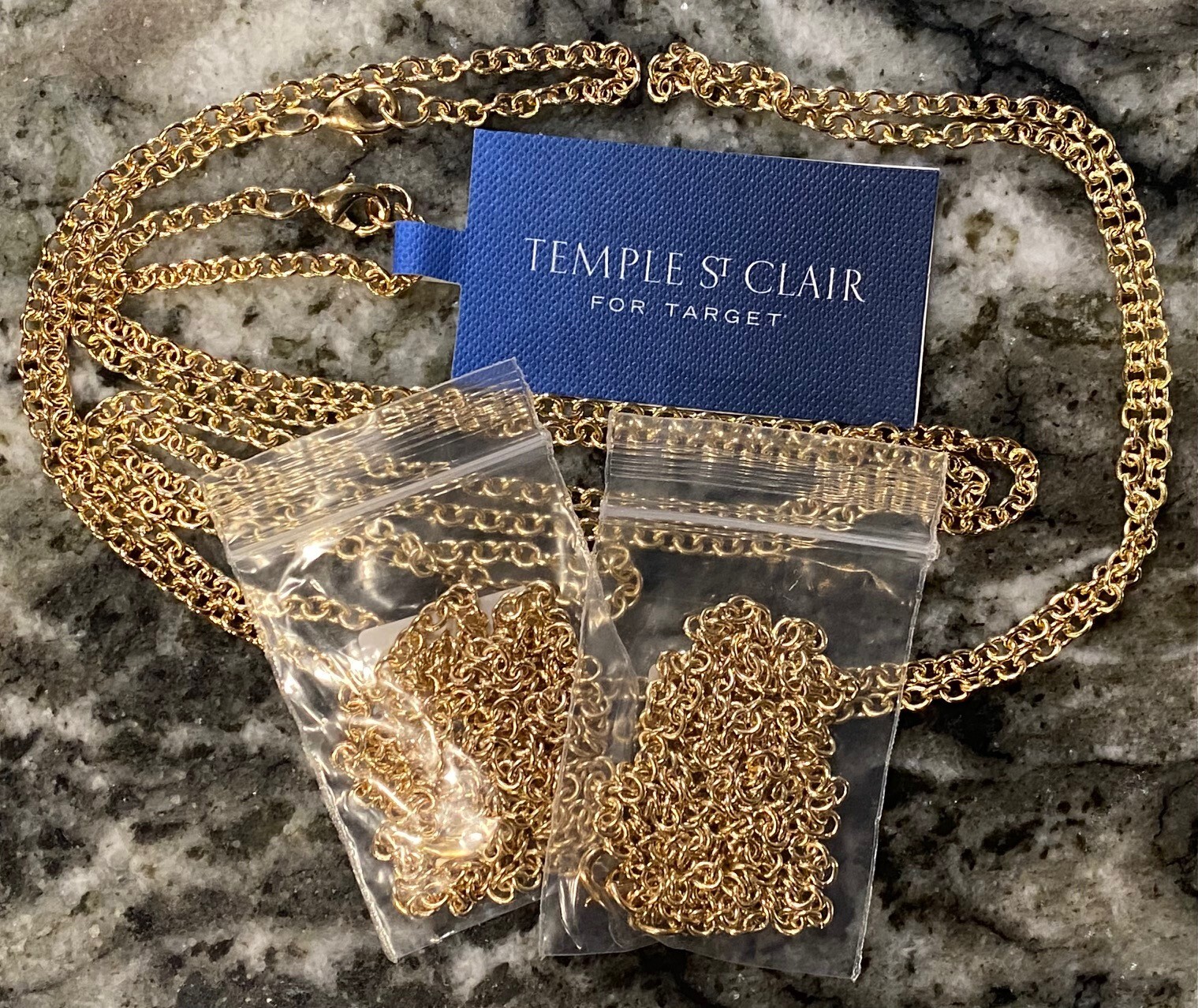 NEW Never Worn Temple St. Clair for Target 14k Gold Plated 30\