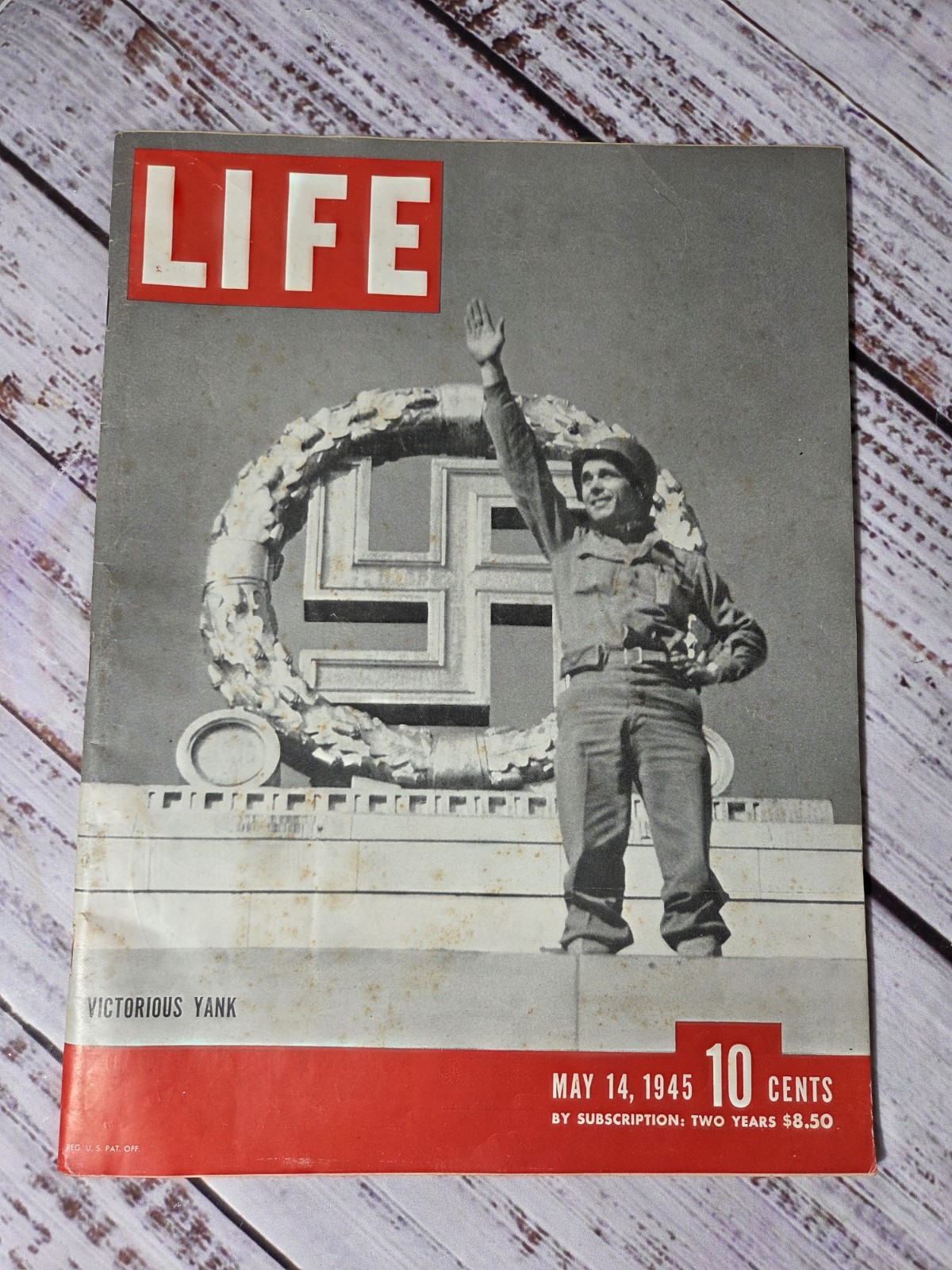 LIFE Magazine May 14 1945 - Victorious Yank - VE Day 