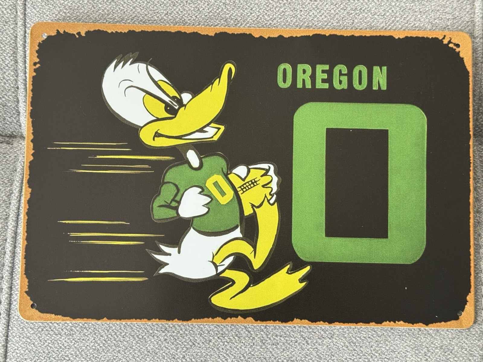 Vintage Oregon Duck Cartoon Art Metal Sign - Wall Decor 8