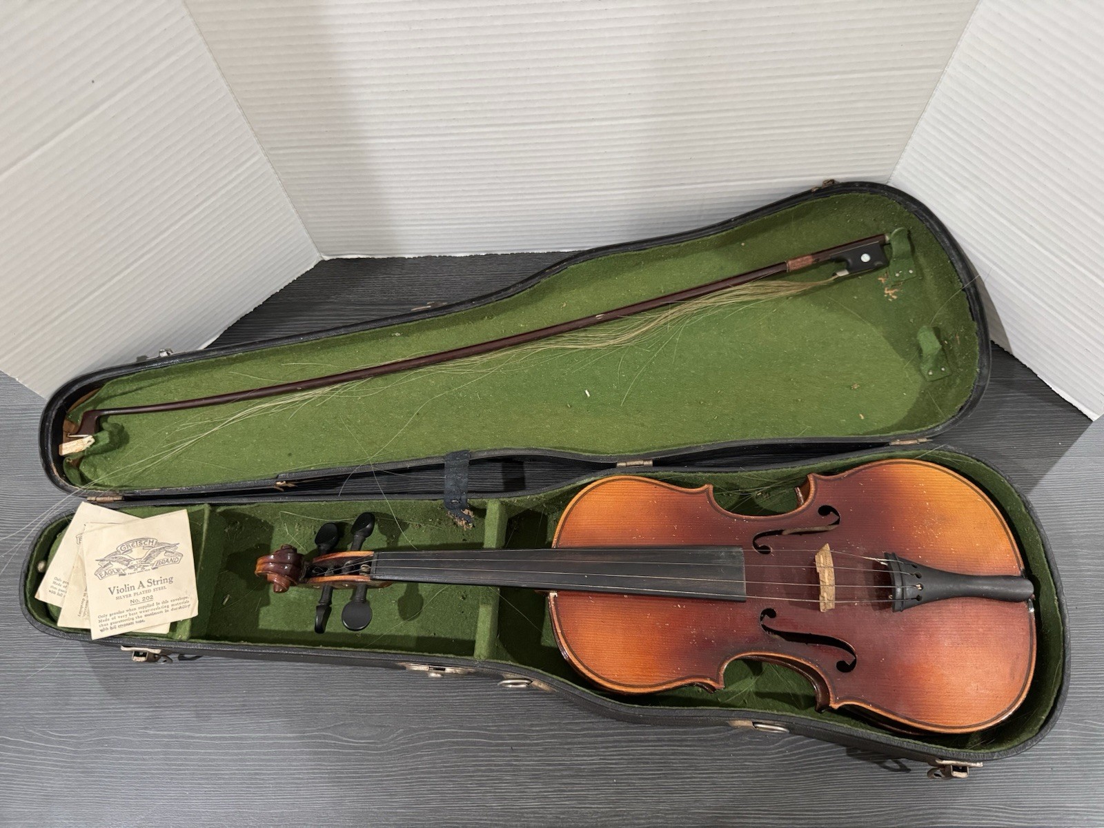 Antique German Copy of Antonius Stradivarius Marked Made In Germany Violin