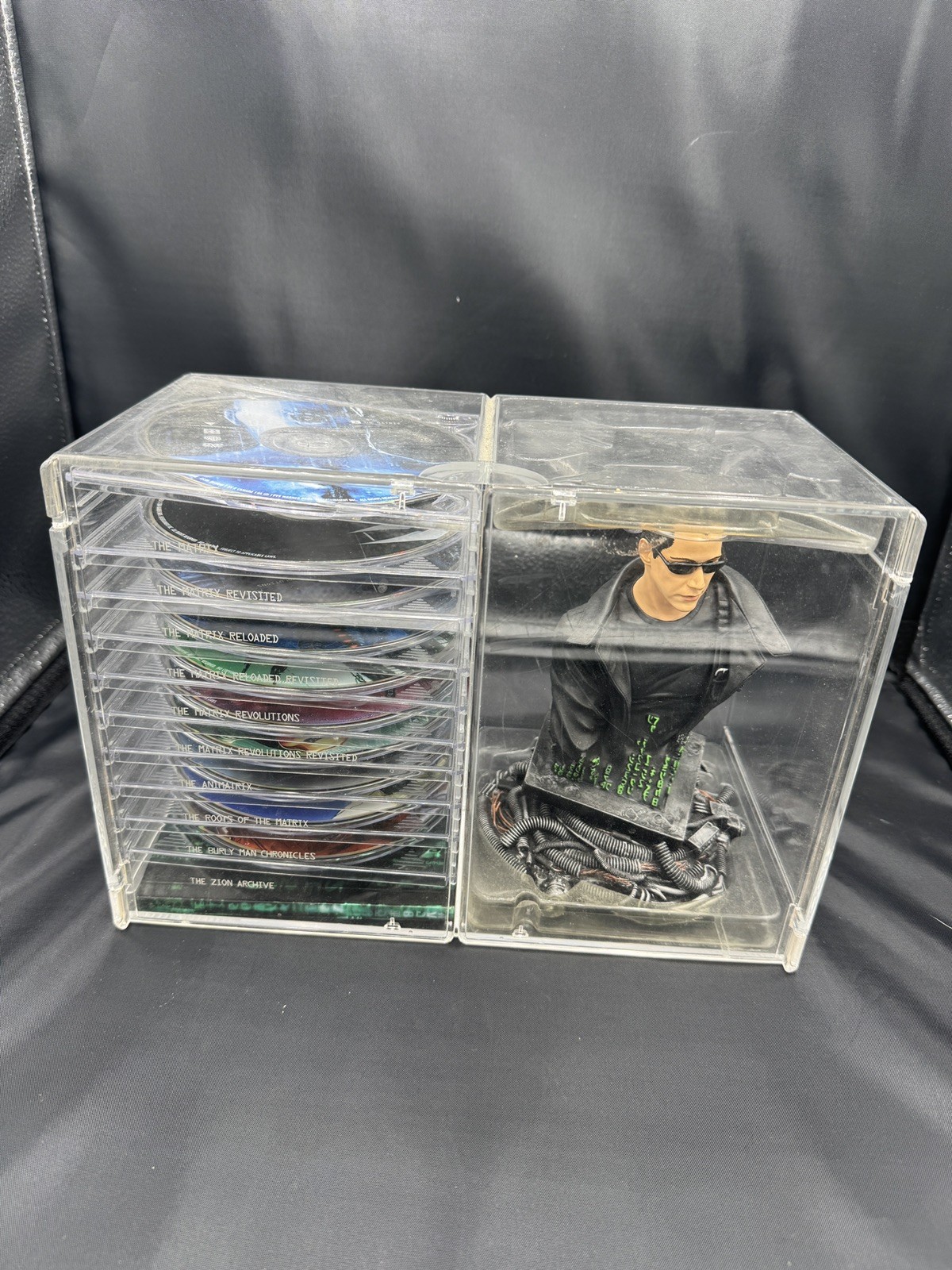 The Ultimate Matrix Collection 10 Disc 2004 DVD Box Set w/Mini Bust The Ultimate Matrix Collection 10 Disc 2004 DVD Box Set w/Mini Bust
