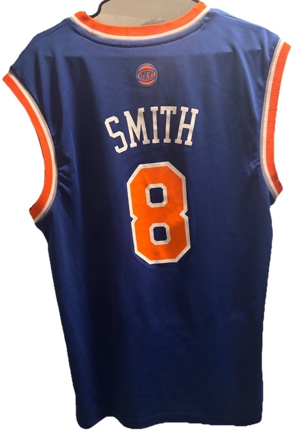 JR SMITH New York Knicks NBA Jersey Men M Adidas HWC Blue Vtg 6th Man NWOT #8