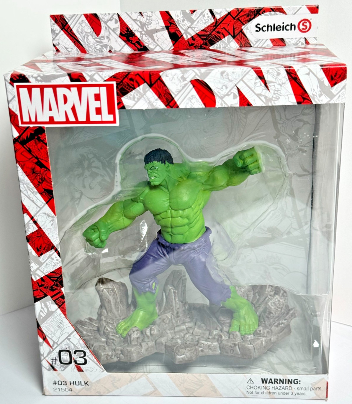 Schleich Marvel Hulk #03 Hand Painted Collectible Figure Statue 21504 New Boxed