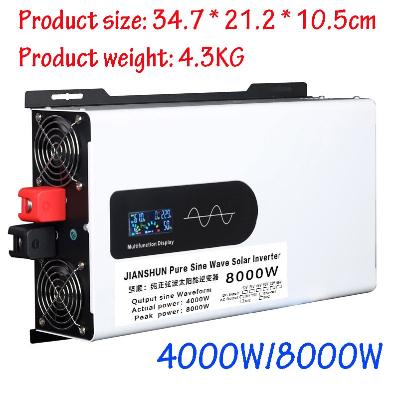 5000W 8000W 12000W 12V 24V 48V 72V Optional 110V Pure Sine Wave Power Inverter 5000W 8000W 12000W 12V 24V 48V 72V Optional 110V Pure Sine Wave Power Inverter