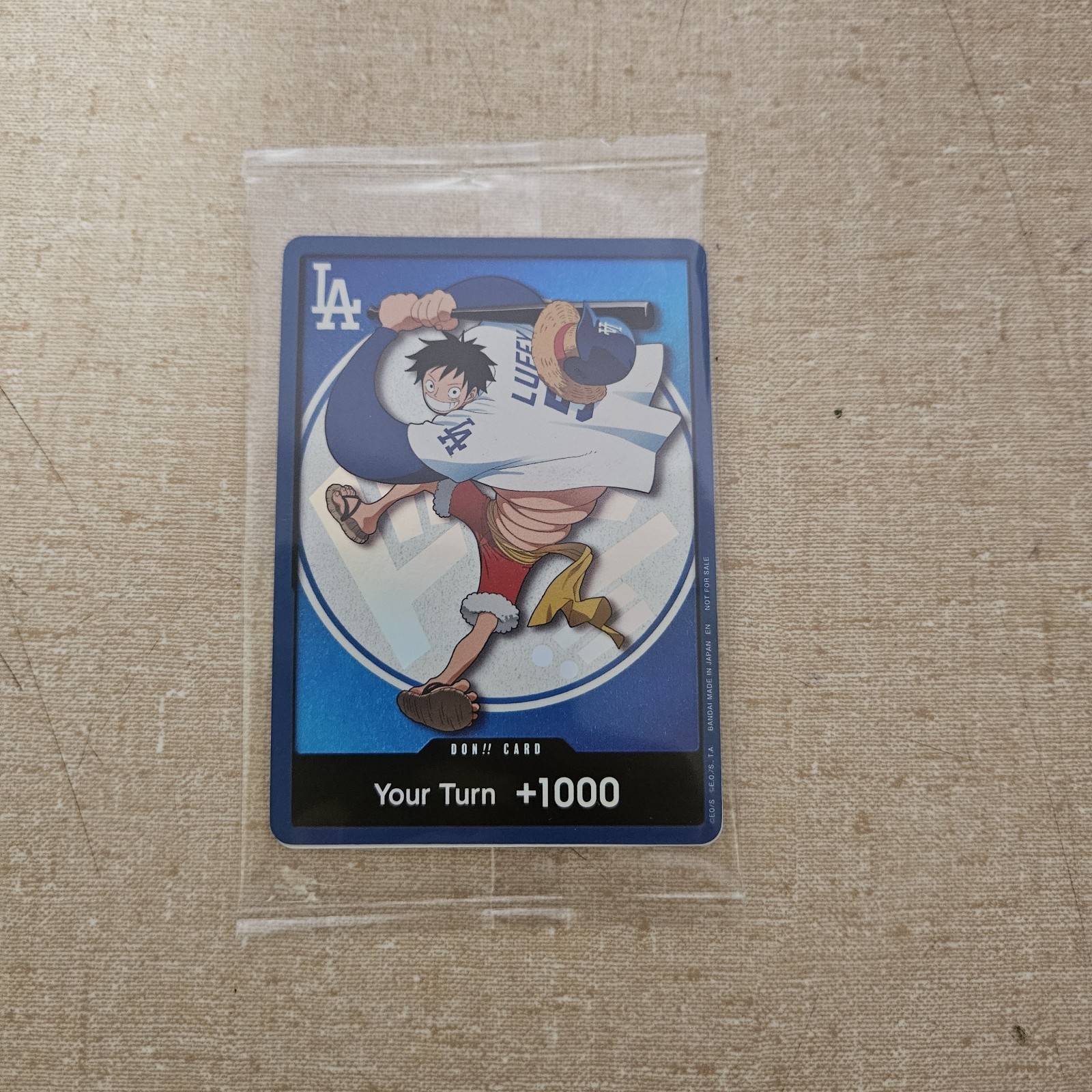 2026 ONE PIECE LA DODGERS MONKEY D LUFFY DON CARD *SEALED* 2026 ONE PIECE LA DODGERS MONKEY D LUFFY DON CARD *SEALED*