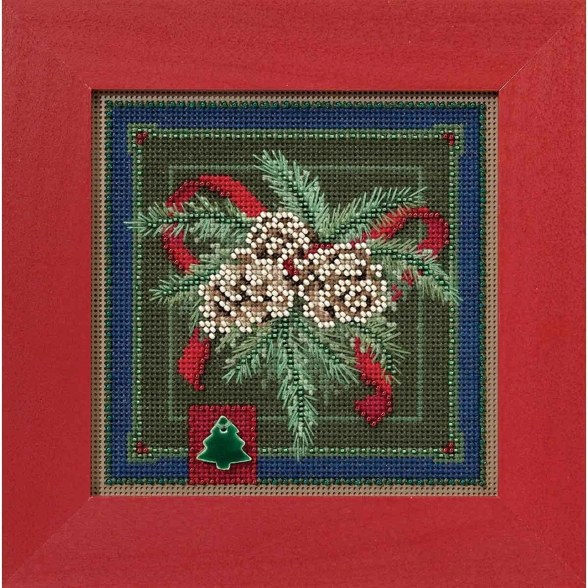 MILL HILL Buttons Beads Kit Counted Cross Stitch FESTIVE PINE MH14-1634