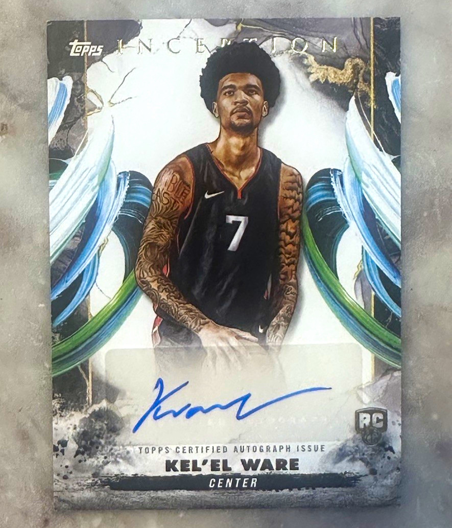Topps 2024-25 Inception Rookie Autographs Kel\'el Ware Auto #RA-KW Heat NBA