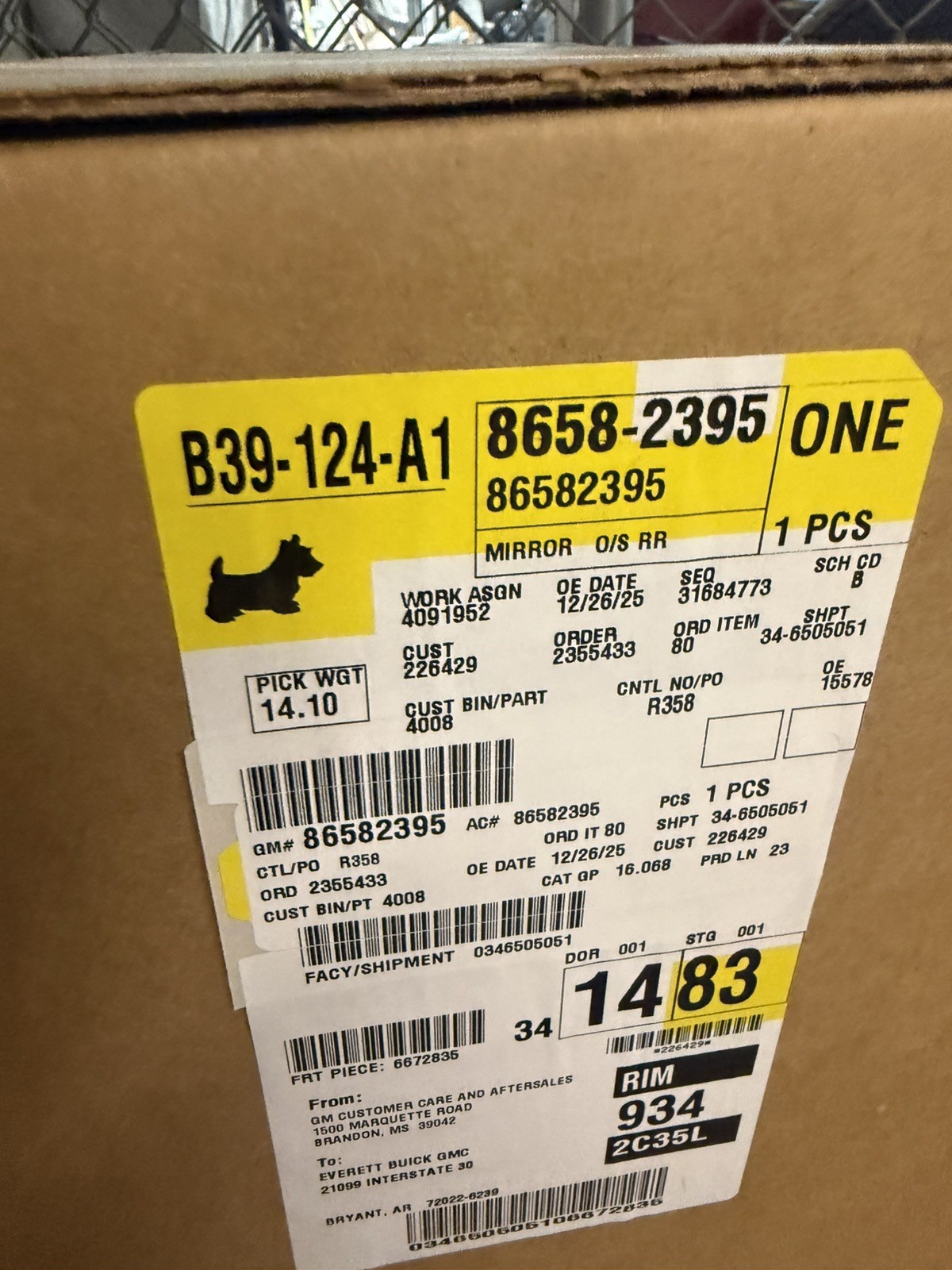 Genuine GM Mirror Assembly 86582395