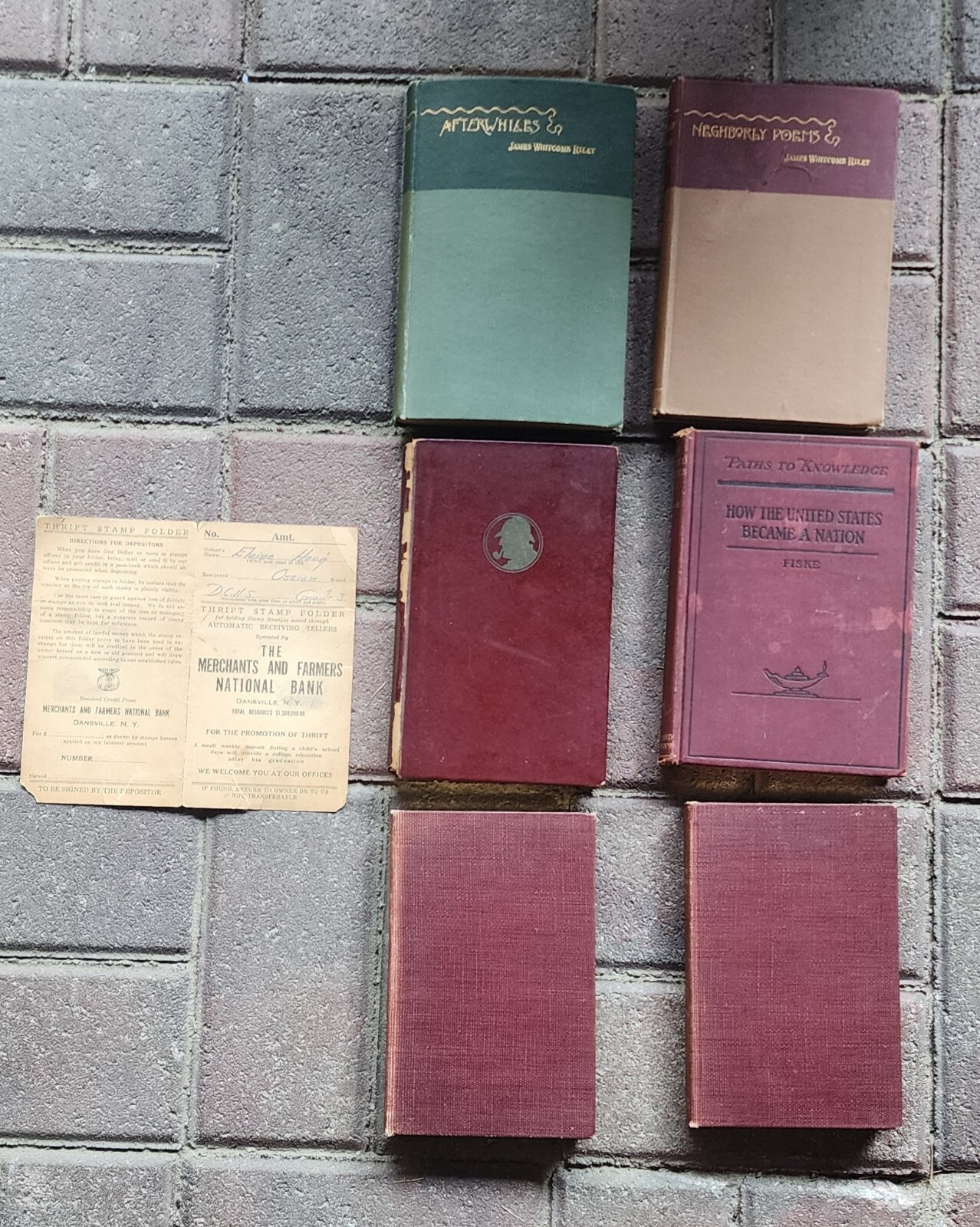 *Rare* 6 Vintage Books( Years/Dates- 1891, 1894, 1904, 1908 1910, 1932) + *Bonus