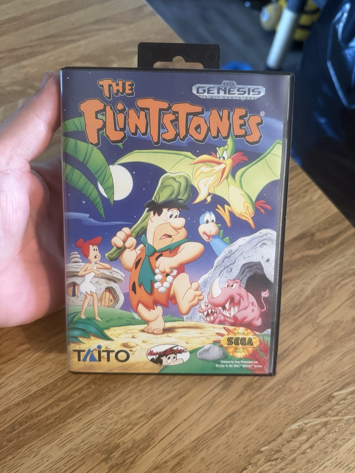 Sega Genesis Flintstones Game Complete Nr Mint Rare 