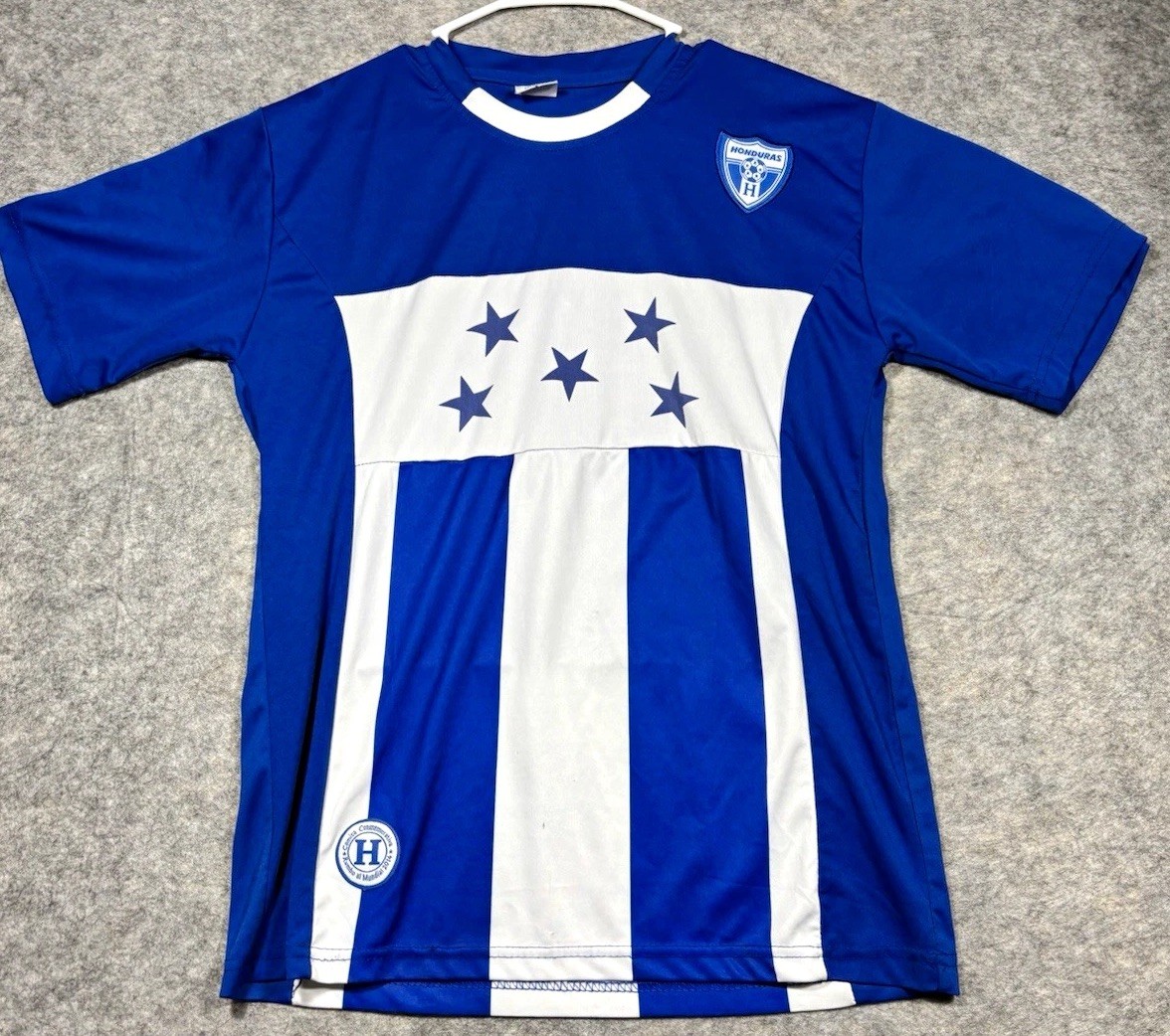 Honduras Sports Honduras National Team Soccer Jersey Blue White Medium