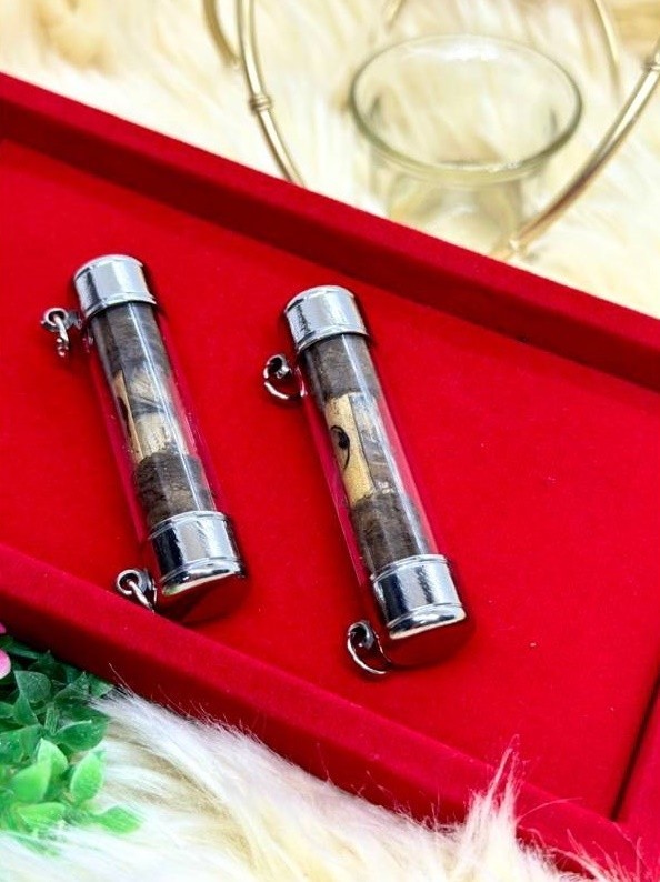 1pc Takrud Tone Lp Kuay Wat Khositaram Thai Buddha Amulet Takrut Yant Pendant