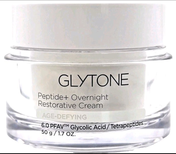 Glytone Peptide+ Overnight Restorative Cream 1.7oz Age Defying Glycolic Acid NEW Glytone Peptide+ Overnight Restorative Cream 1.7oz Age Defying Glycolic Acid NEW