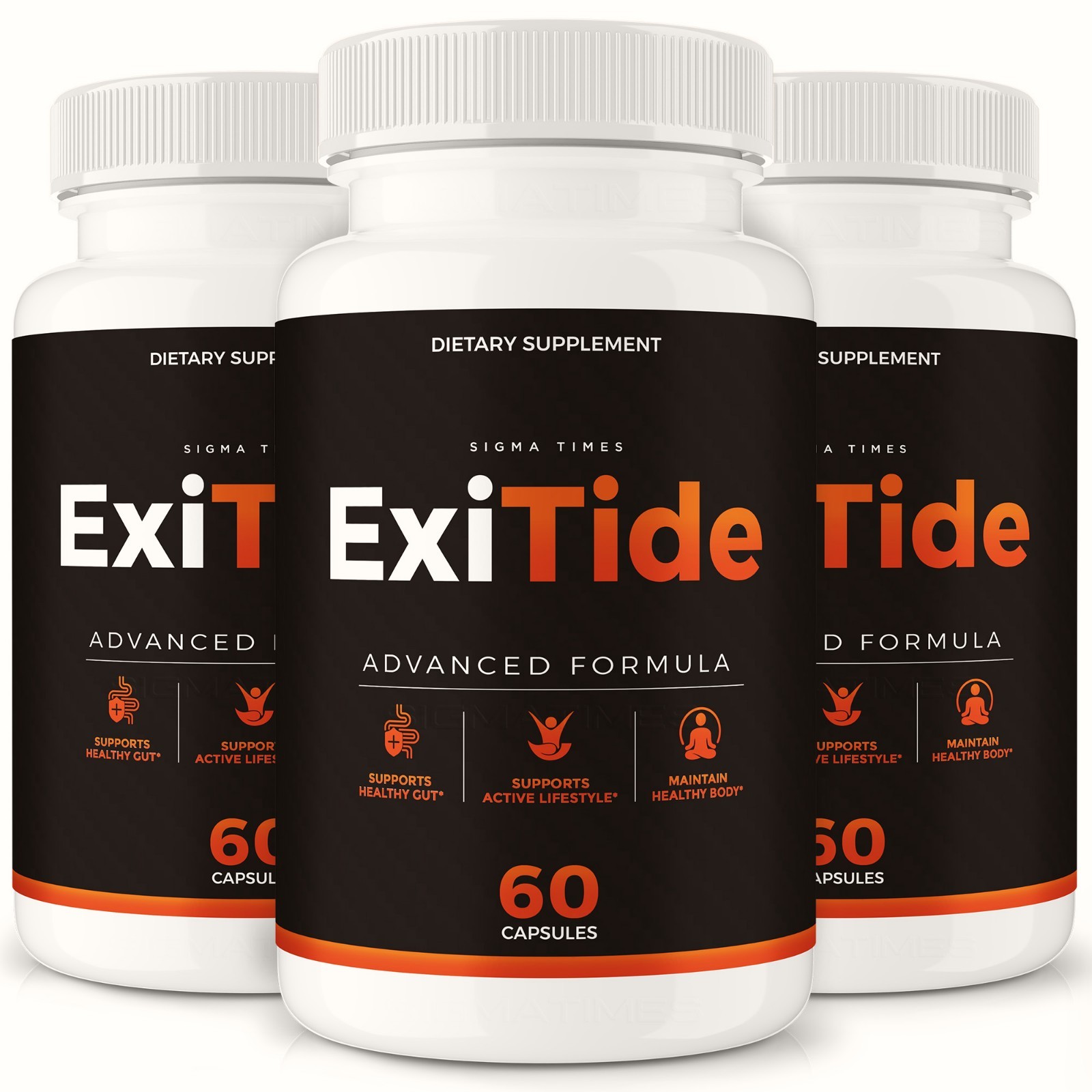ExiTide Capsules - Premium Weight Management Support Supplement Pills (3 Pack)