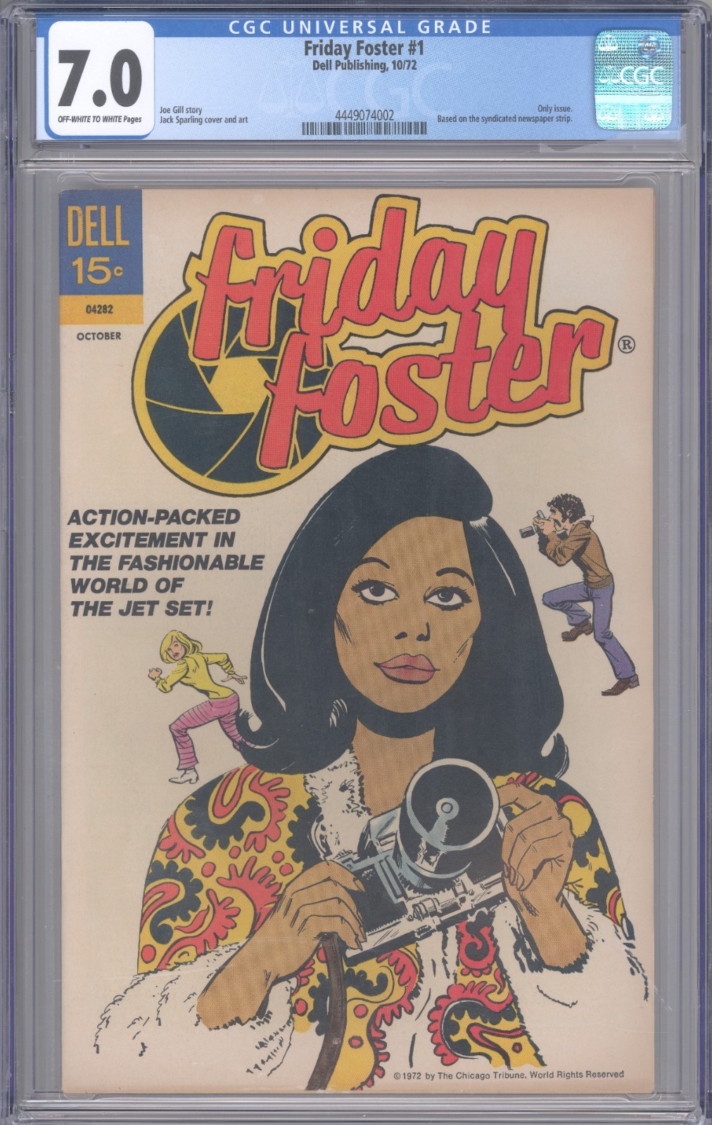 Friday Foster #1 - CGC 7.0 with OW/W pages