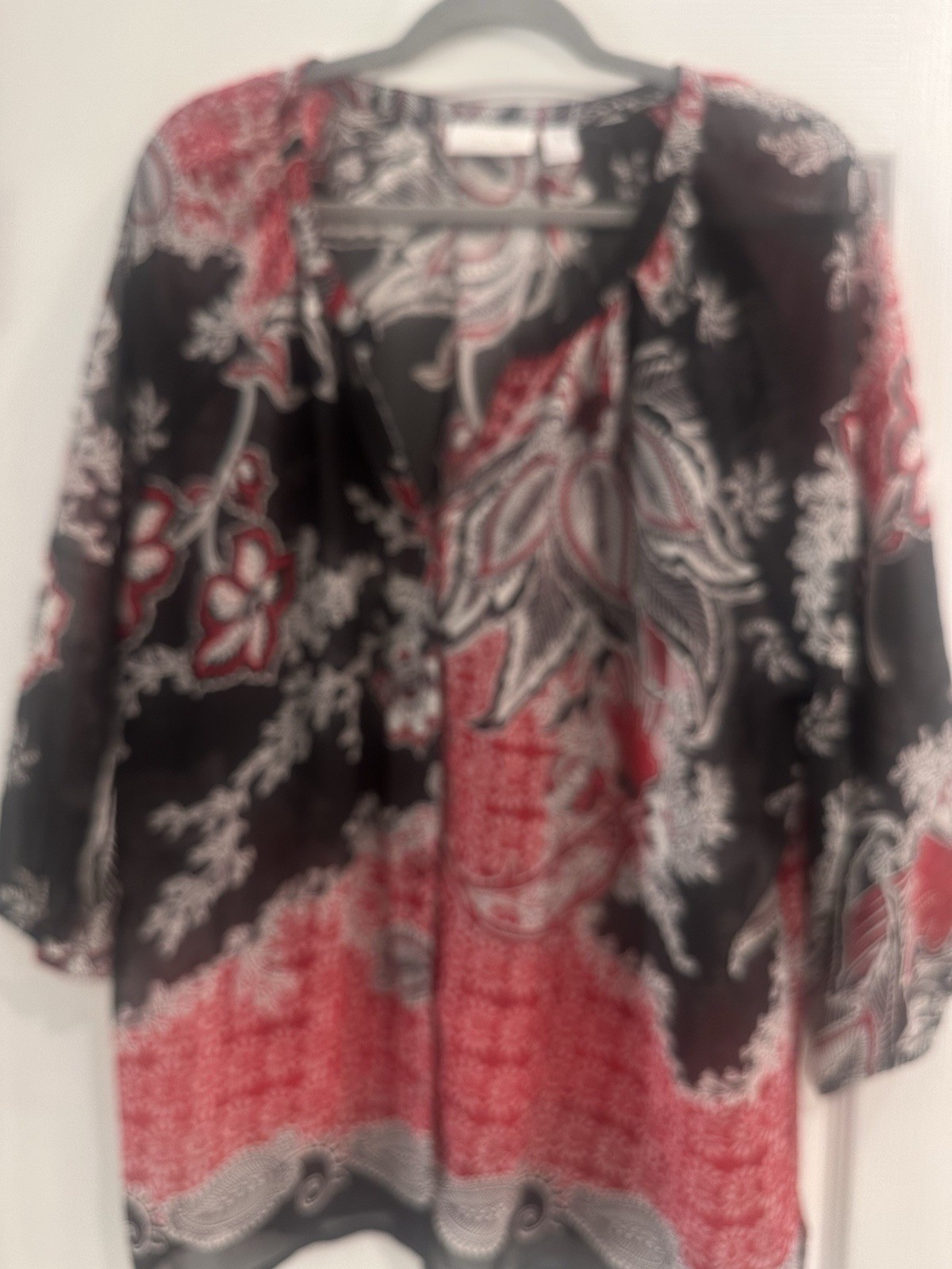 CHICO’S SIZE 3 Button Up Blouse