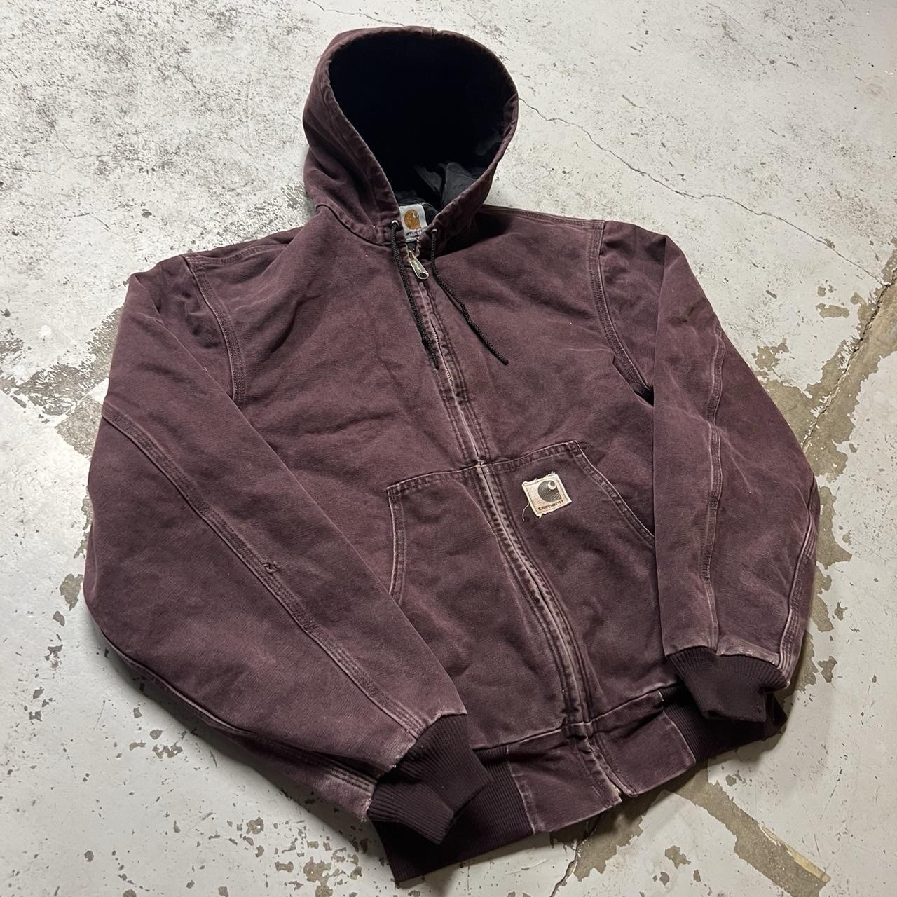 Medium Faded Quilt Lined J06 BRG Carhartt Jacket 