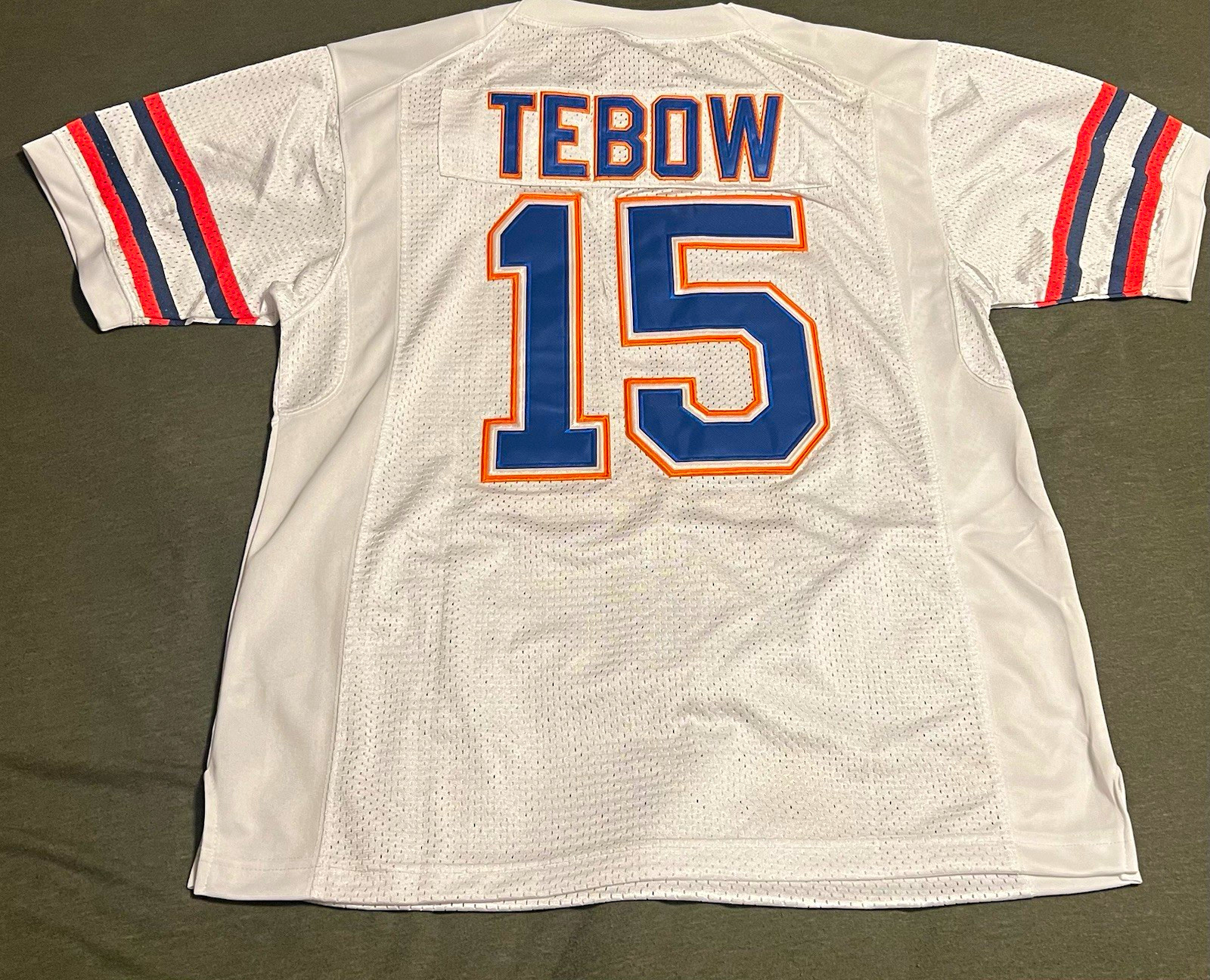 Nike Florida Gators Tim Tebow #15 Authentic Football Jersey White Size 52