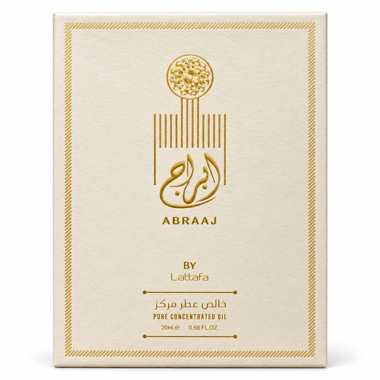 Lattafa ABRAAJ Perfume Oil 20 mL Regular Size Alcohol-Free Fragrance