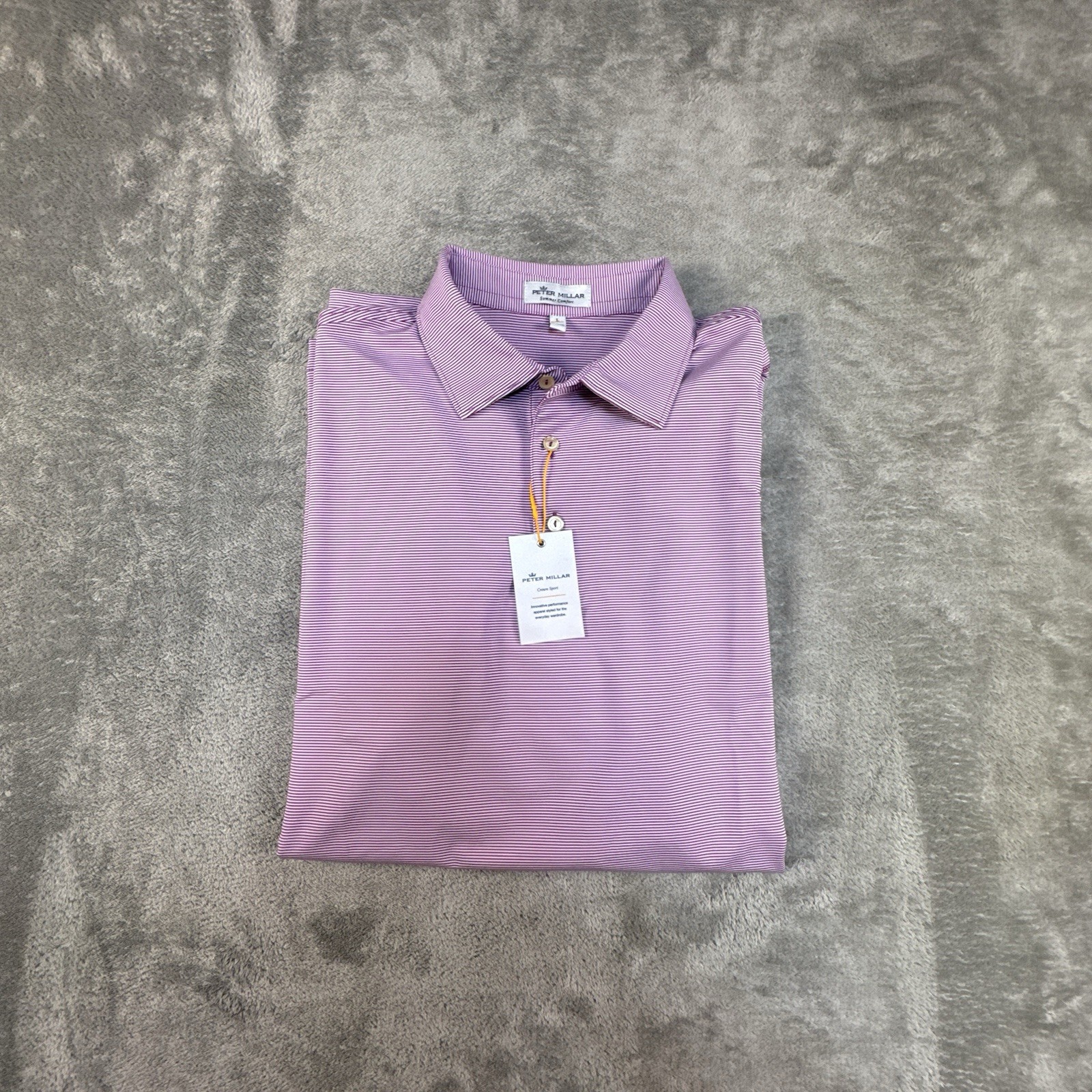 Peter Millar Summer Comfort Jubilee Polo Mens Large Performance Jersey Golf Peter Millar Summer Comfort Jubilee Polo Mens Large Performance Jersey Golf