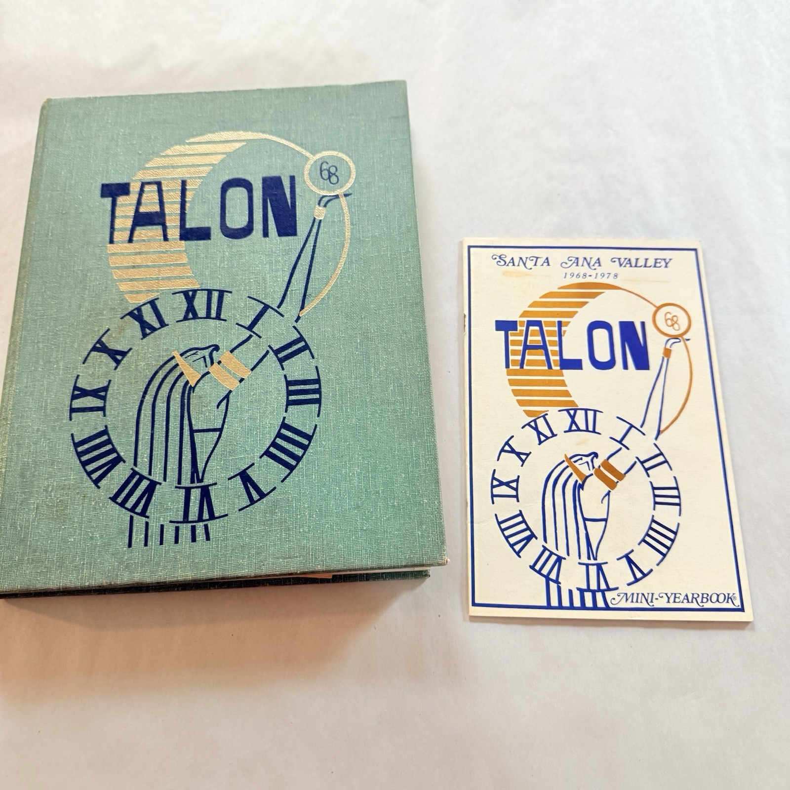 Vintage Talon Year Book Yearbook Annual 1968 Santa Ana Valley California