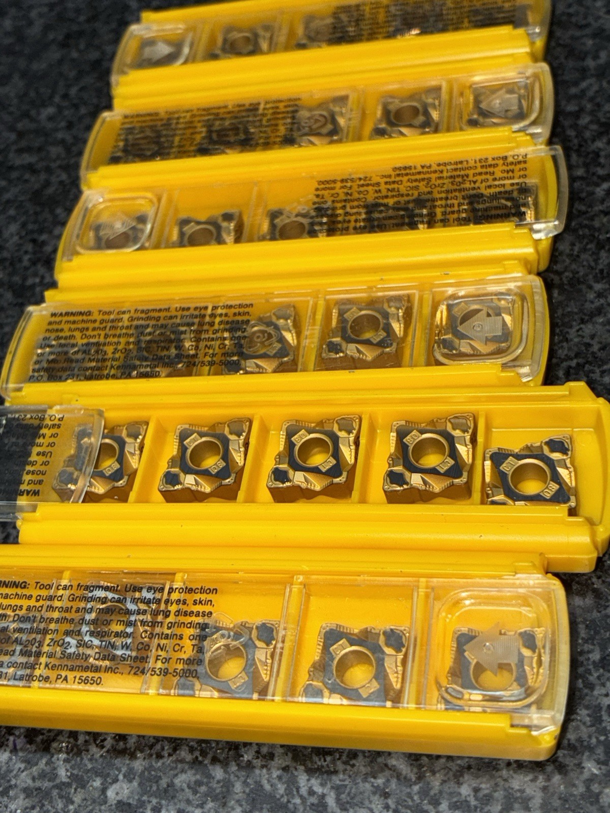 NEW Kennametal CNMG432CT CNMG120408CT KC9225 Carbide Inserts 5pc Box